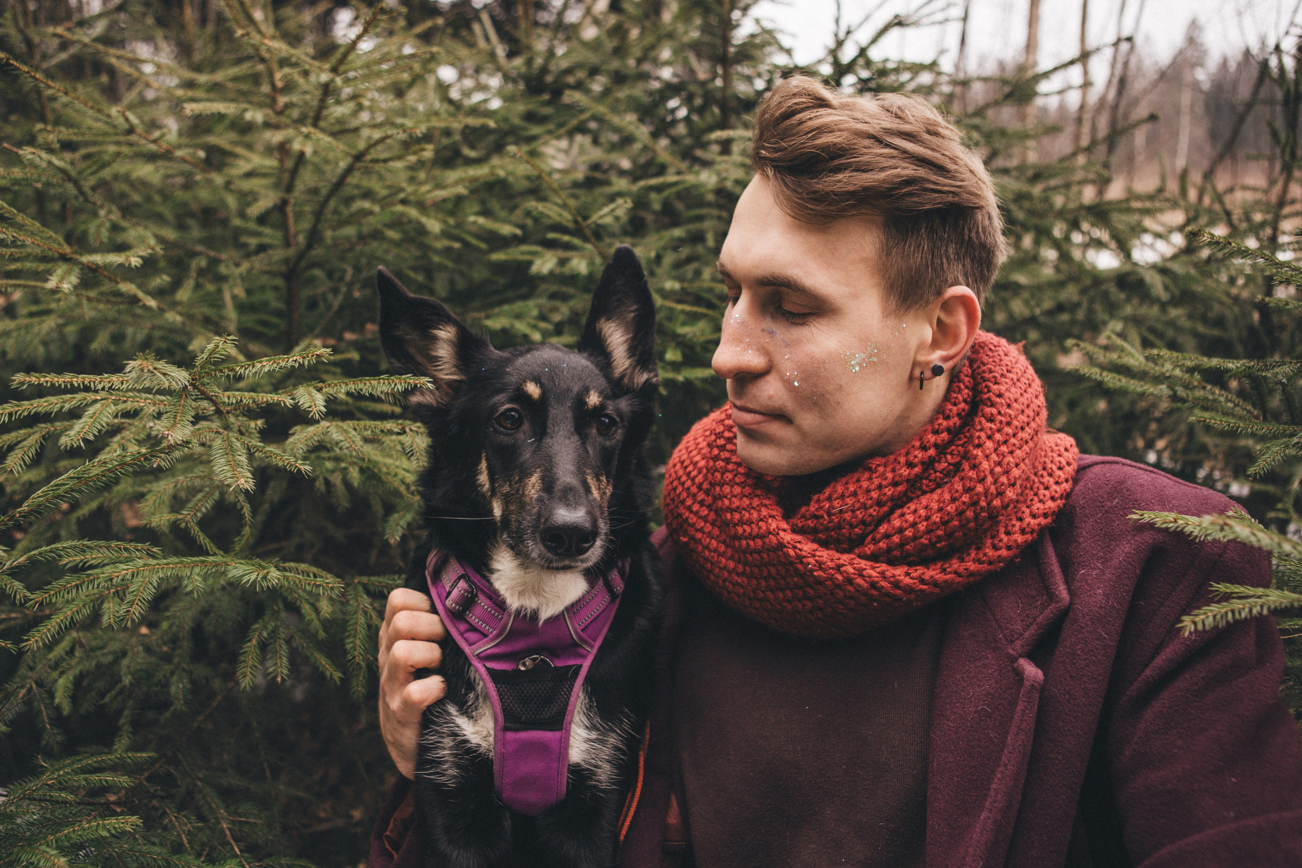 A cinematic tale of true love and unbreakable friendship between a man and a dog. Portrait, family and pet photographer in Cyprus, Ksenia Bourdelle