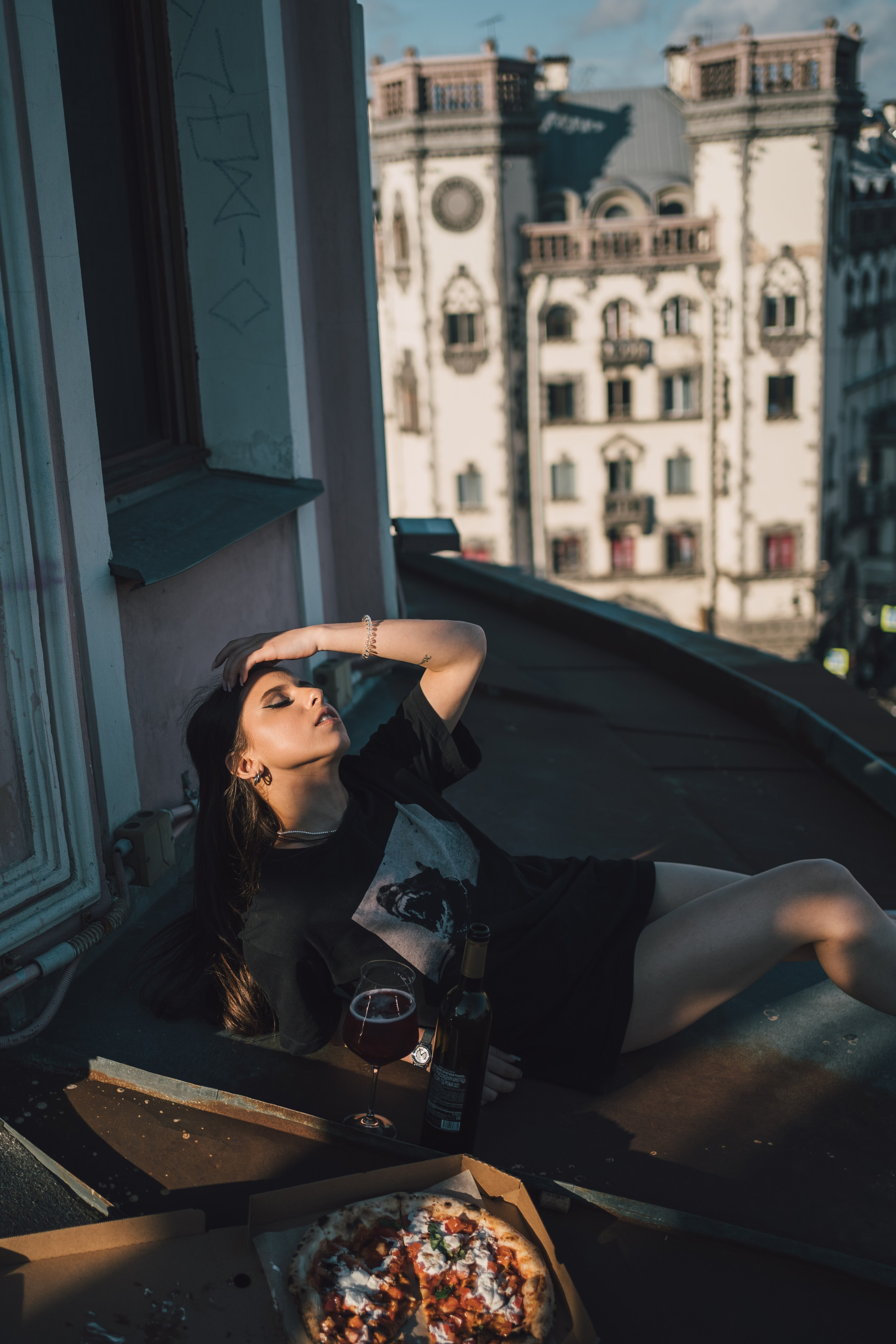 На крыше. Репортажный фотограф в Санкт-Петербурге. Фотограф на мероприятие в СПБ