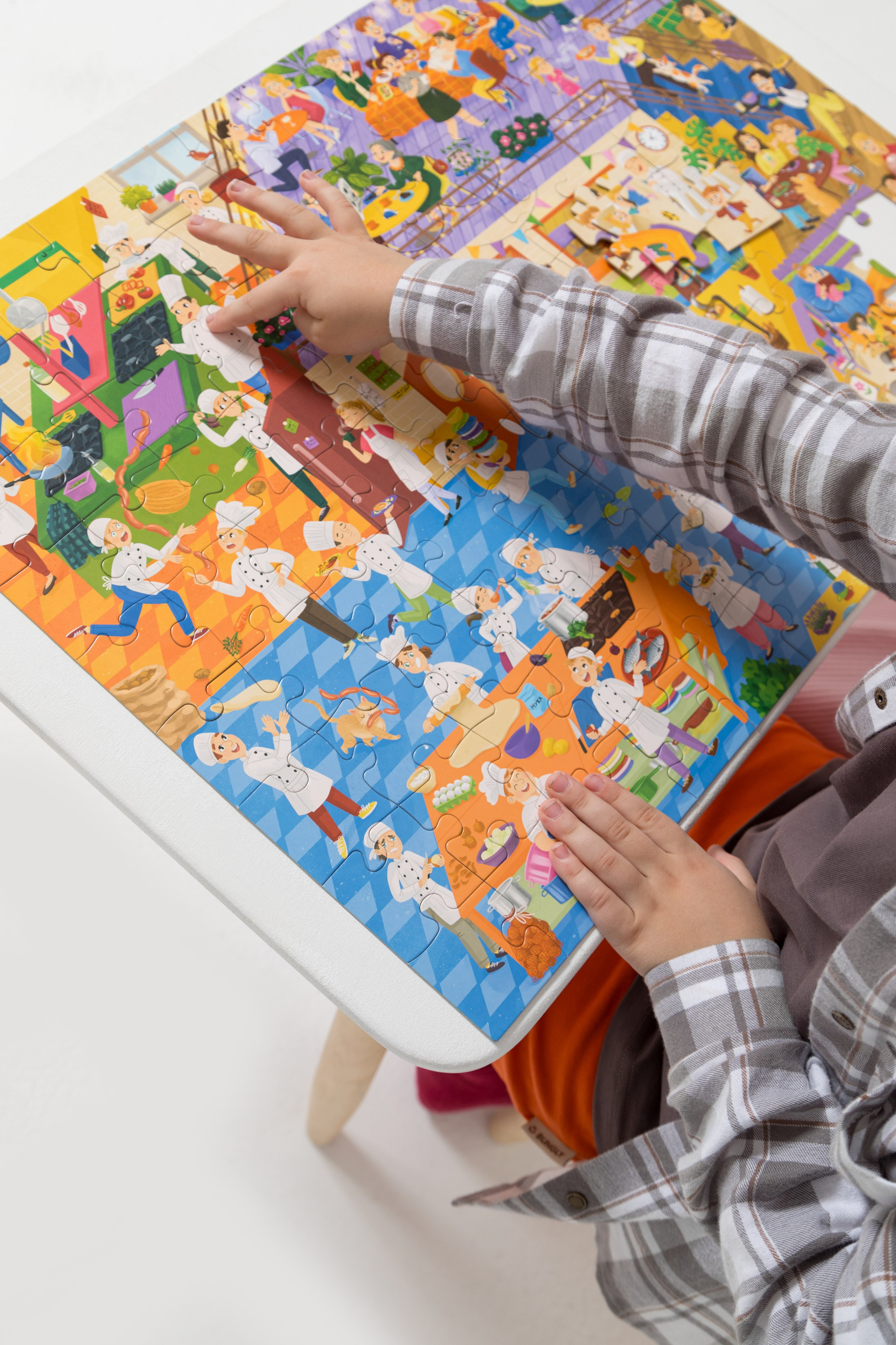 Имиджевая и каталожная съёмка для бренда детских пазлов. Детский и контент фотограф Надя Волкова Санкт-Петербург