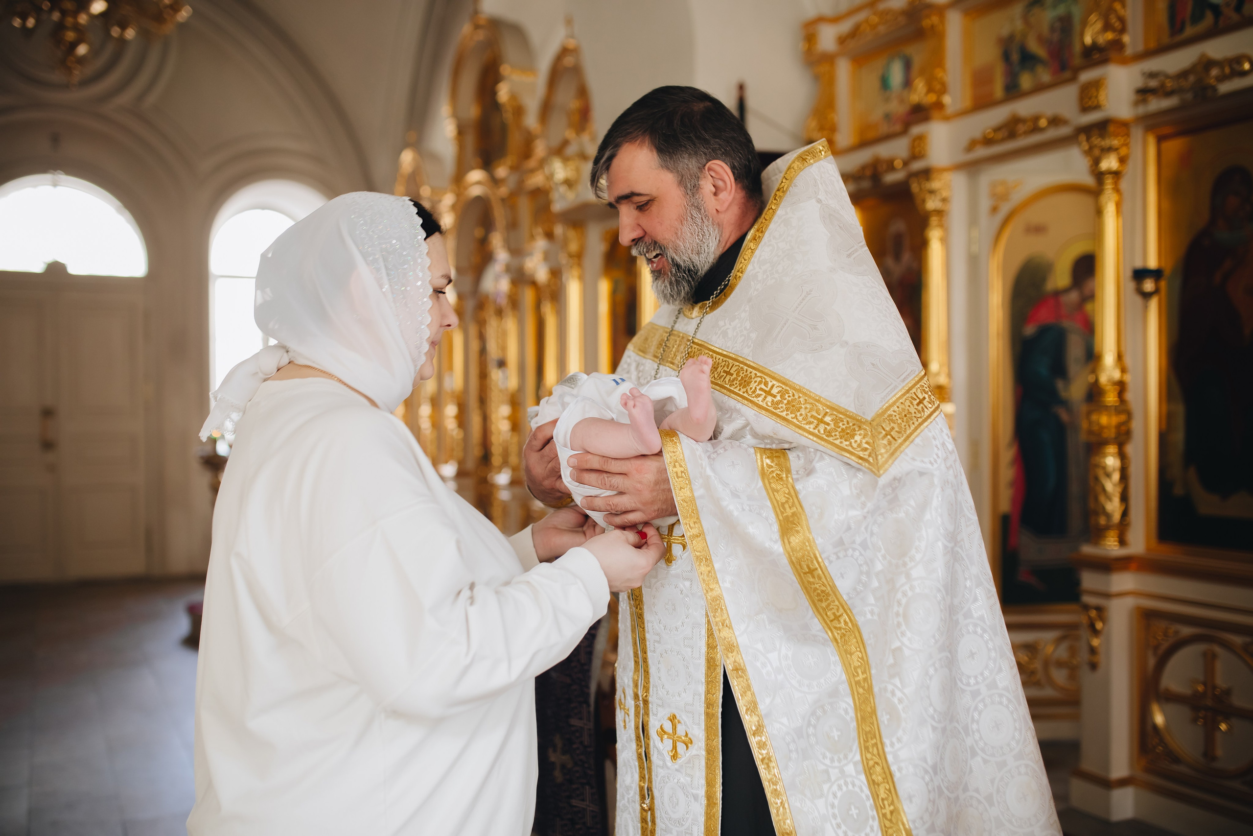 Крещение в светлом Храме. Семейный и детский фотограф в Москве Дорогова Екатерина
