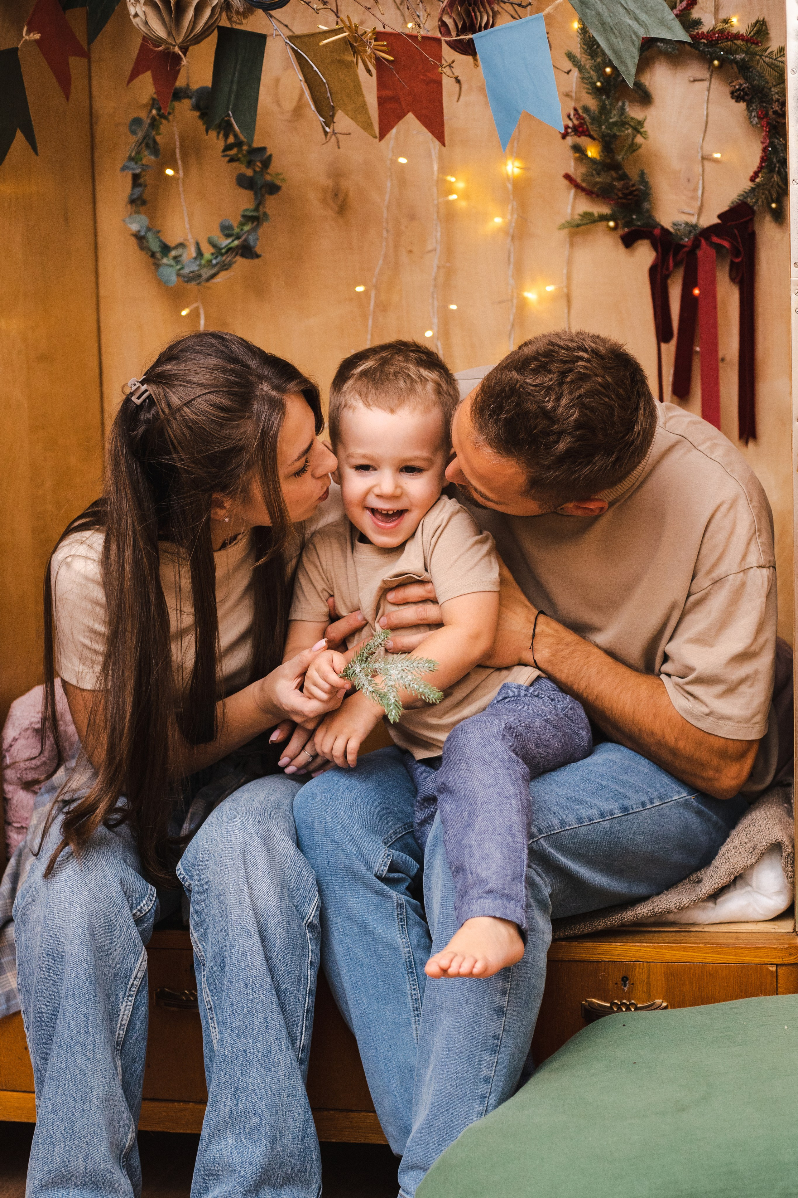 Семья Елизаветы Новогодняя съемка (1). Портретный Фотограф в Санкт-Петербурге Кира Орехова