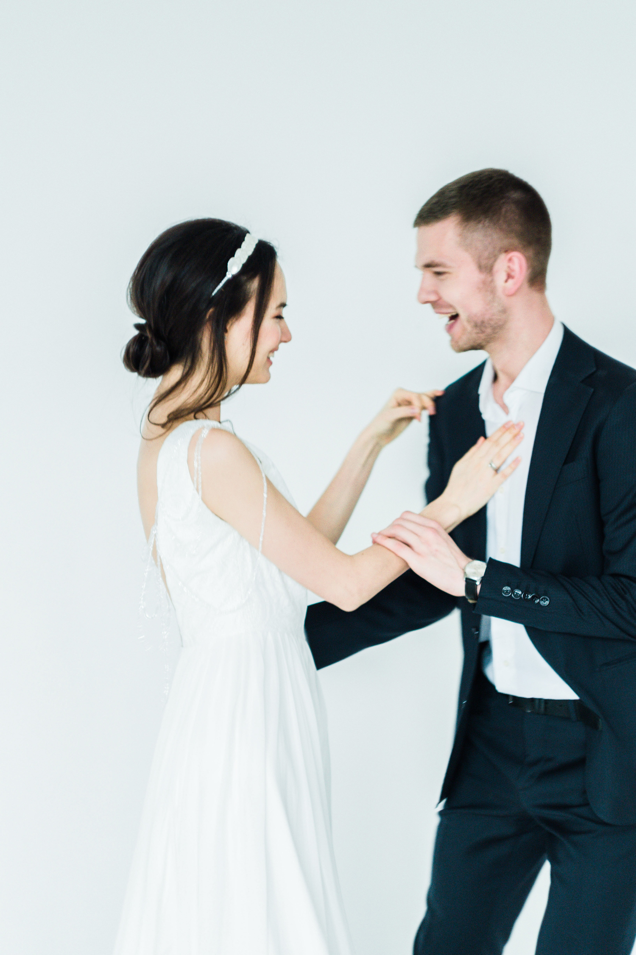 Свадебная фотосессия в студии Москва, камерная свадьба Москва