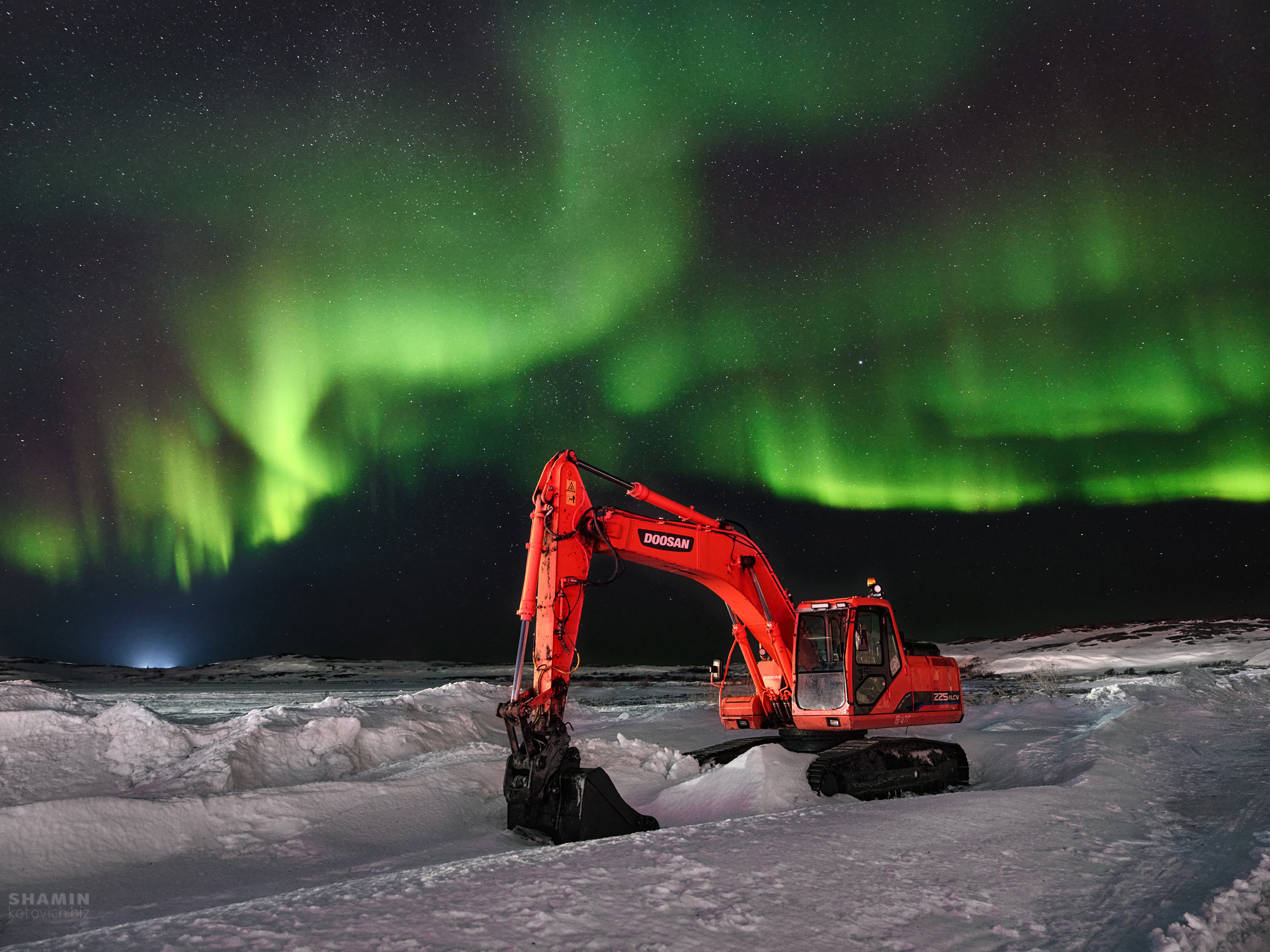 Ночной пейзаж. Фотограф Константин Шамин