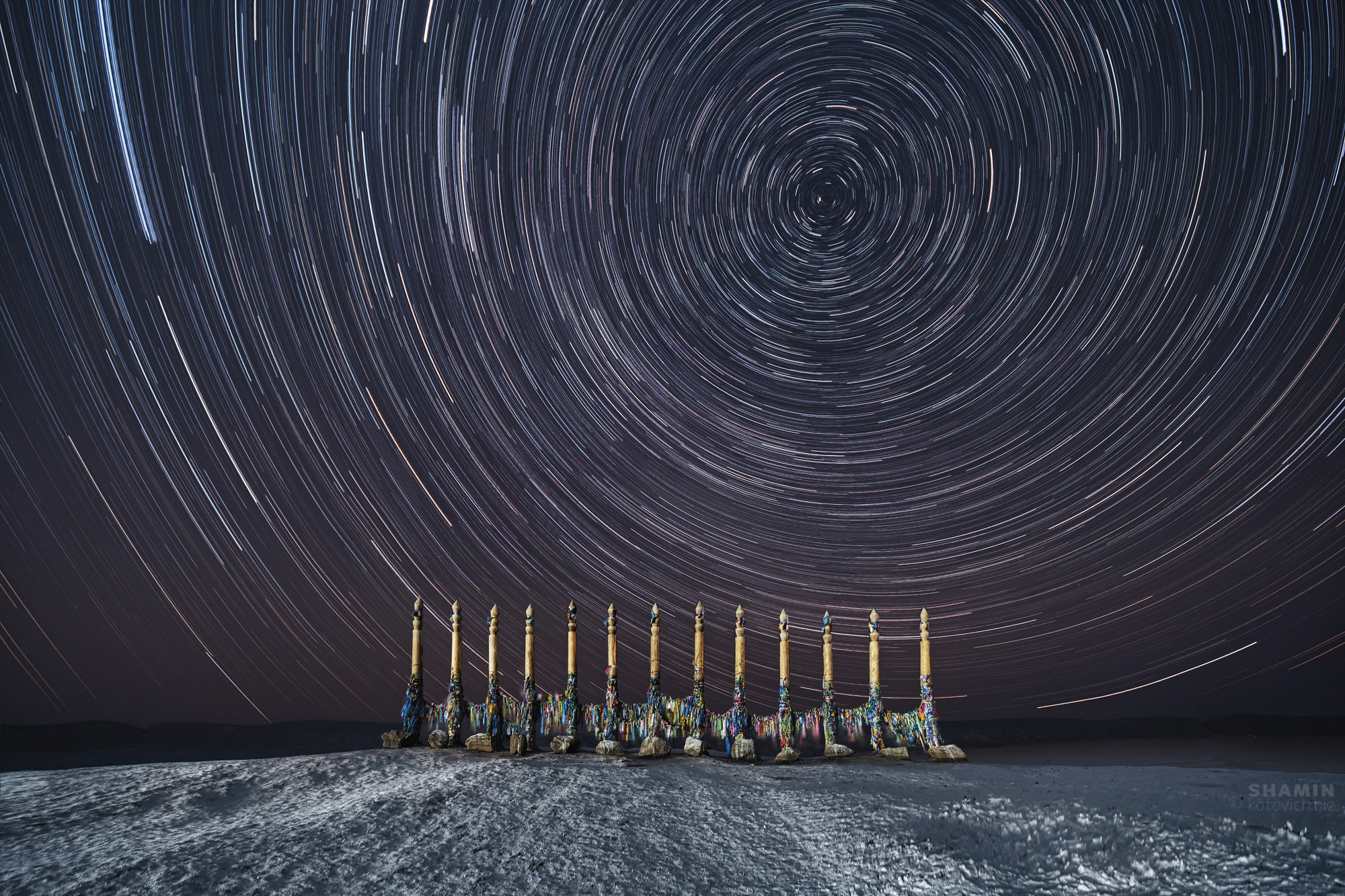 Ночной пейзаж. Фотограф Константин Шамин