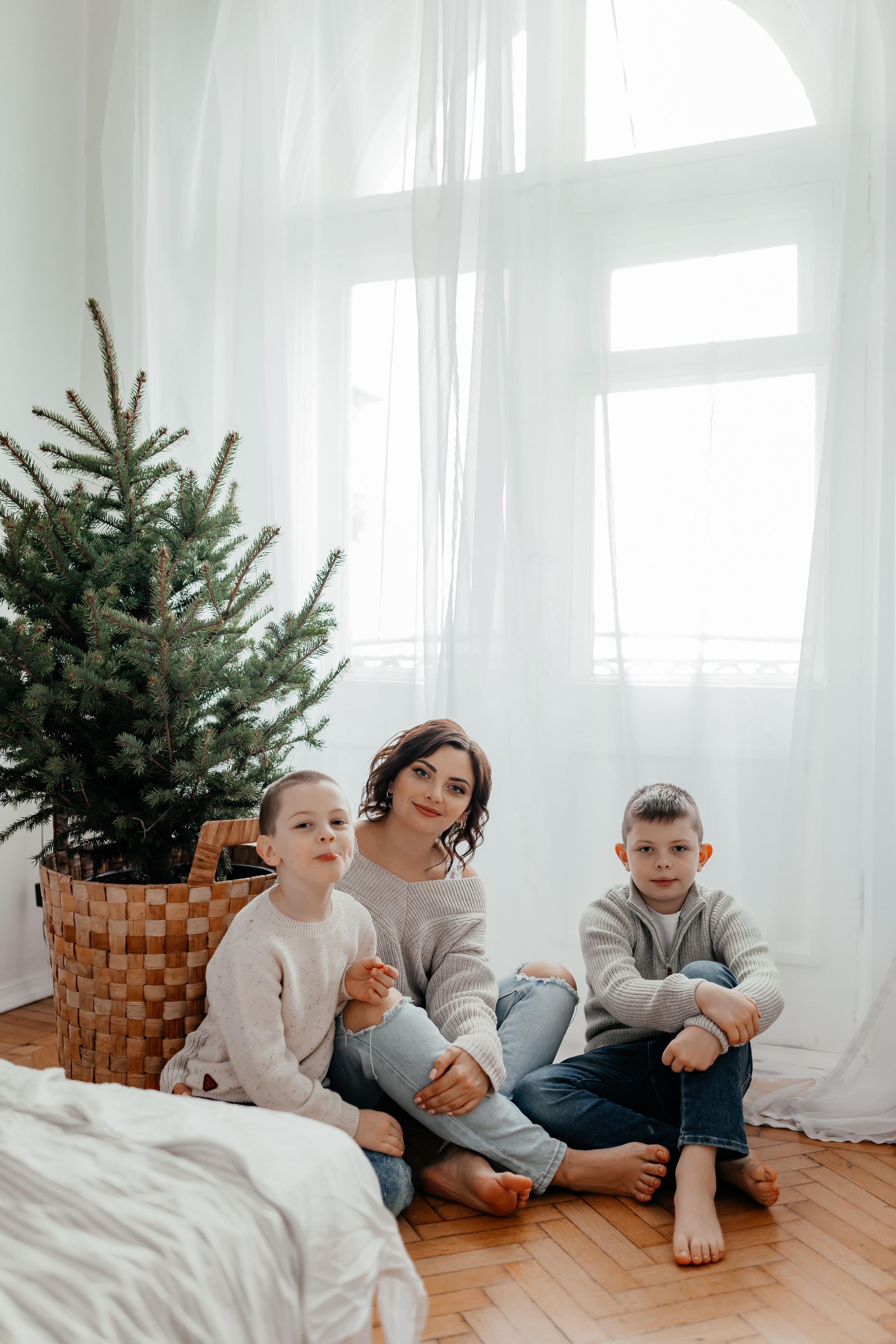 Таня, Захар, Миша. Семейный и домашний фотограф в Москве и МО Королева Валерия