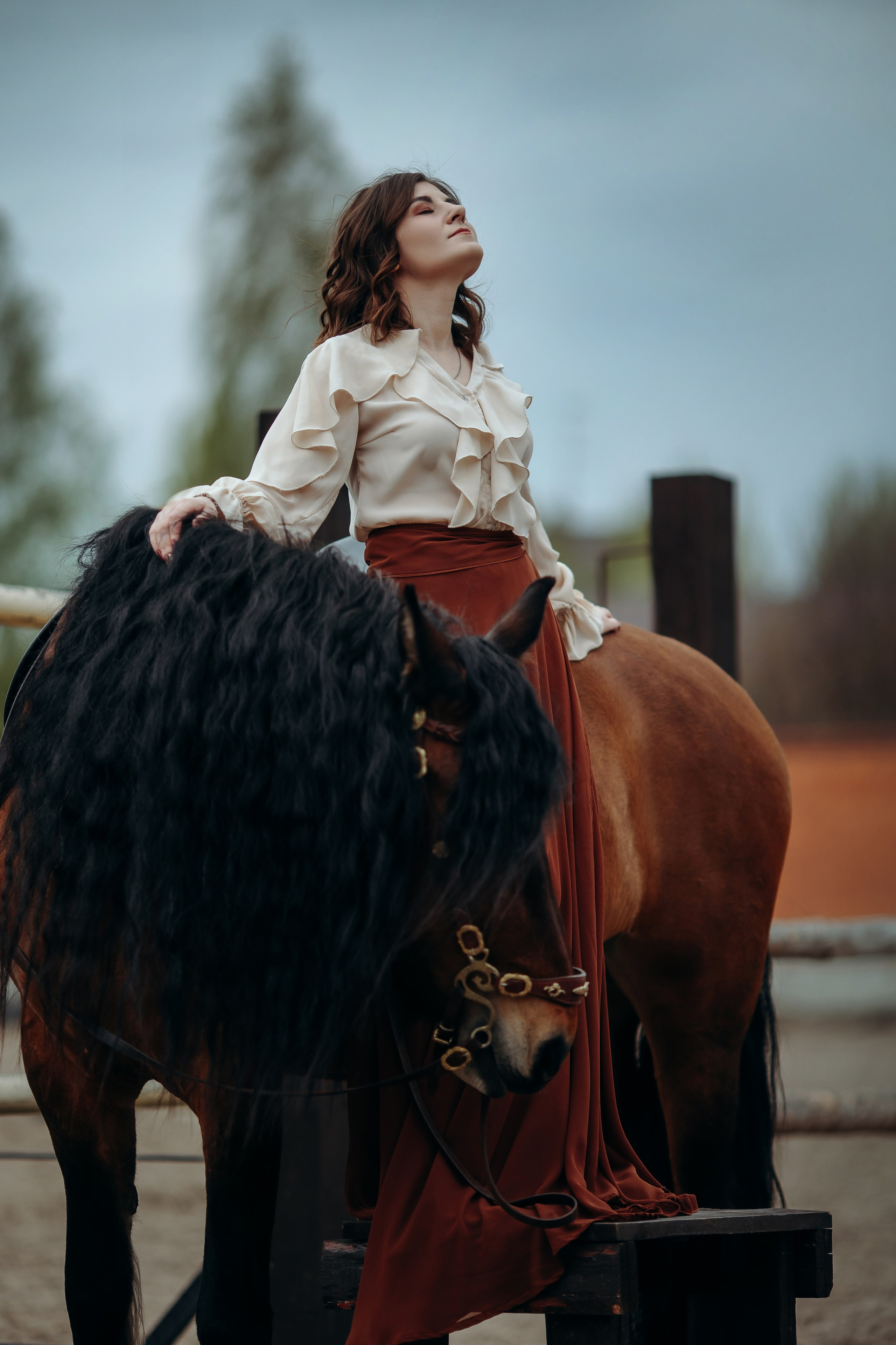Евгения и Халветта. Анна Молчанова конный фотограф в Тюмени | фотосессии с лошадьми Тюмень