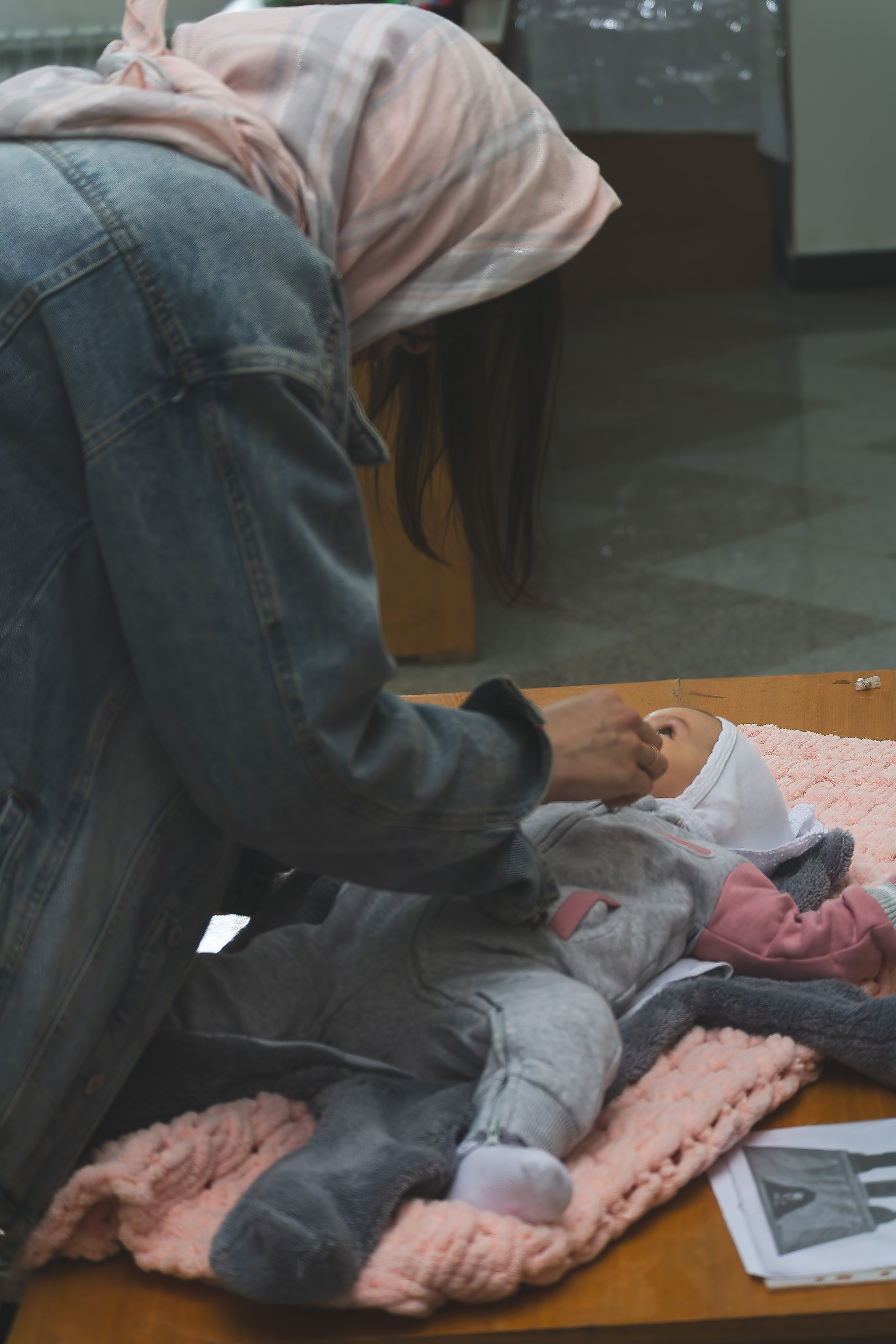 Крещение Ксении в храме Рождества Пресвятой Богородицы д. Щербинино. Фотограф Евгений Егоров