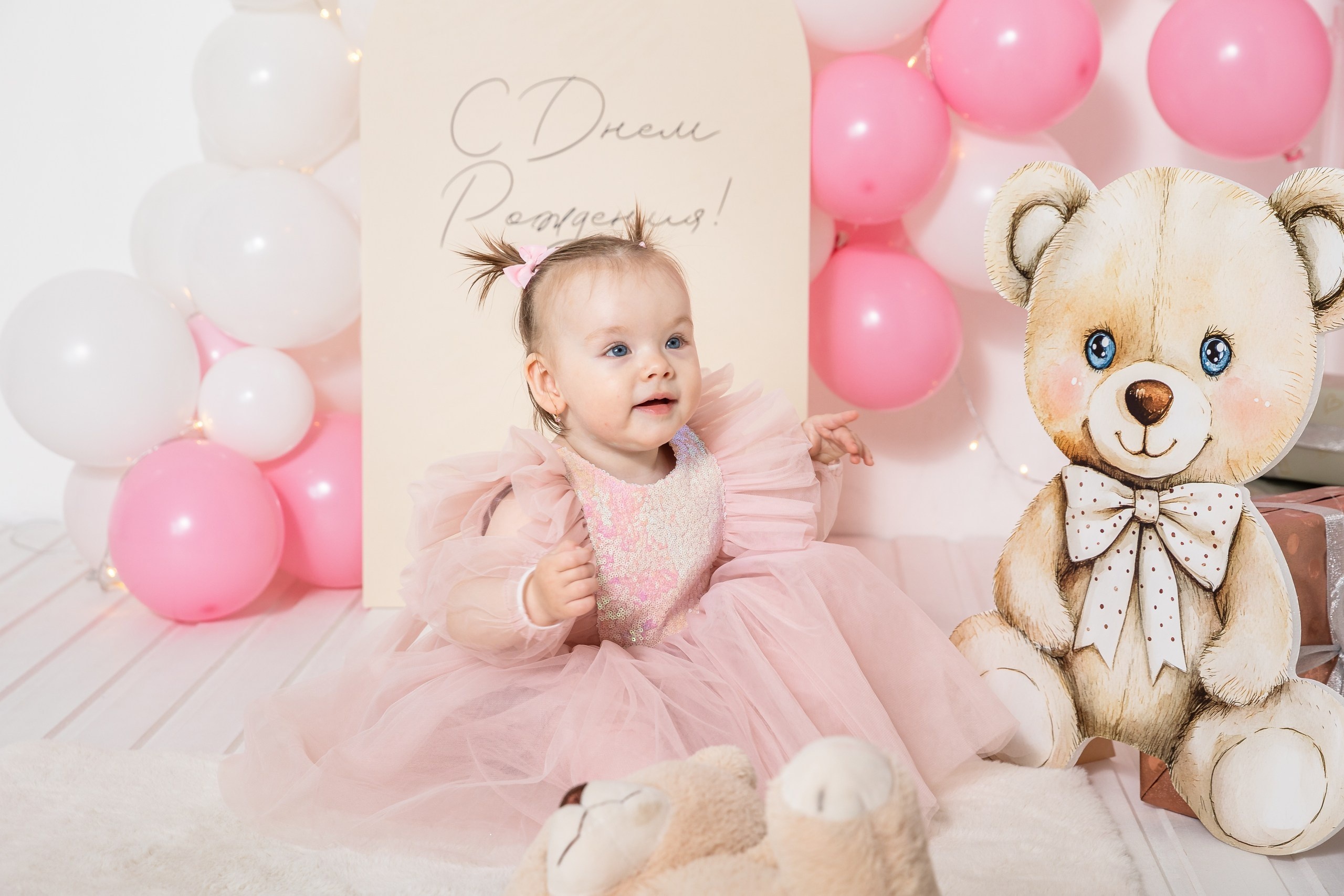 День рождения в розовом цвете. Детский семейный фотограф в г. Находка Ольга Коваленко, фотостудия Memories