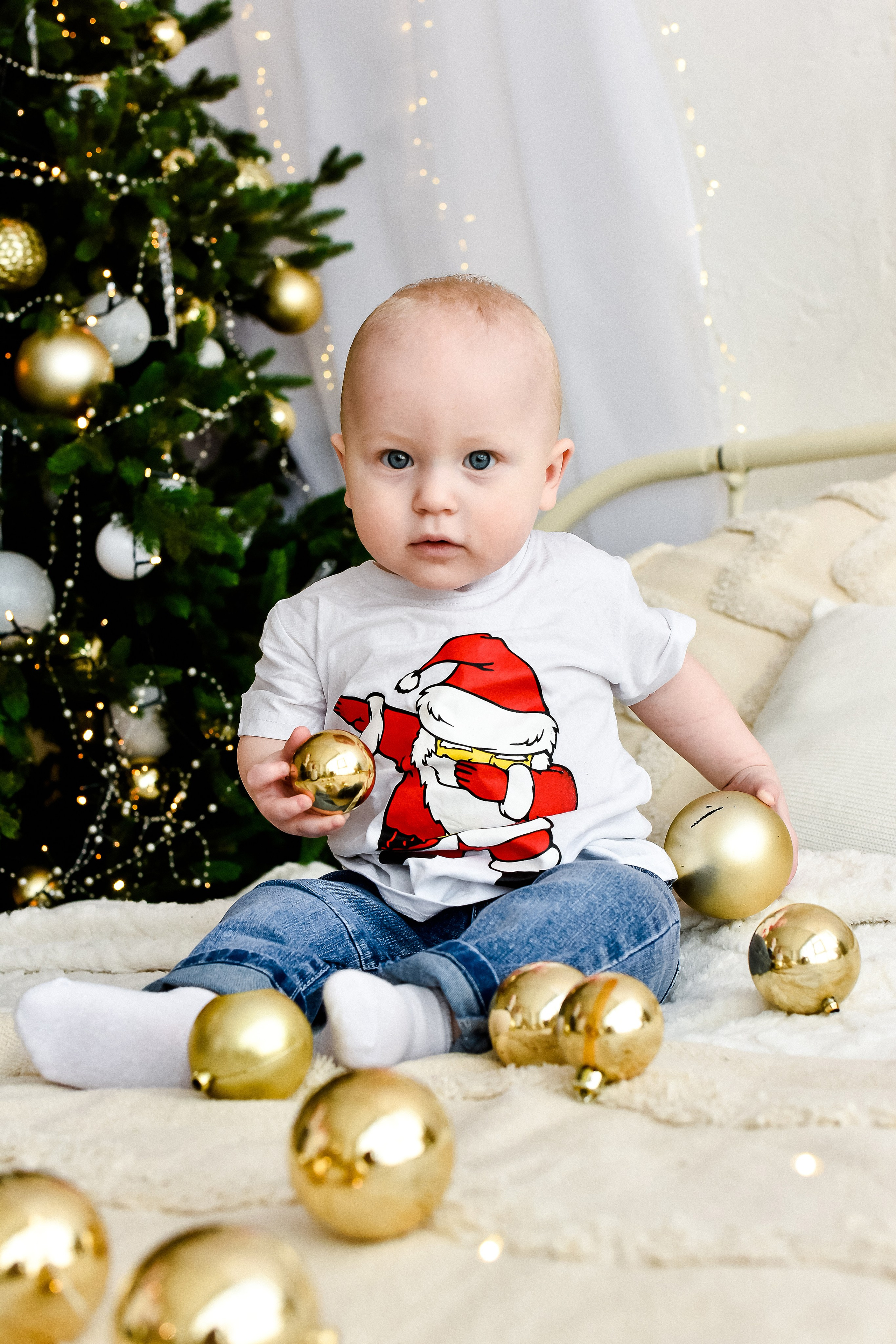 Новогодняя фотосессия для семьи Натальи И Дениса с сыновьями