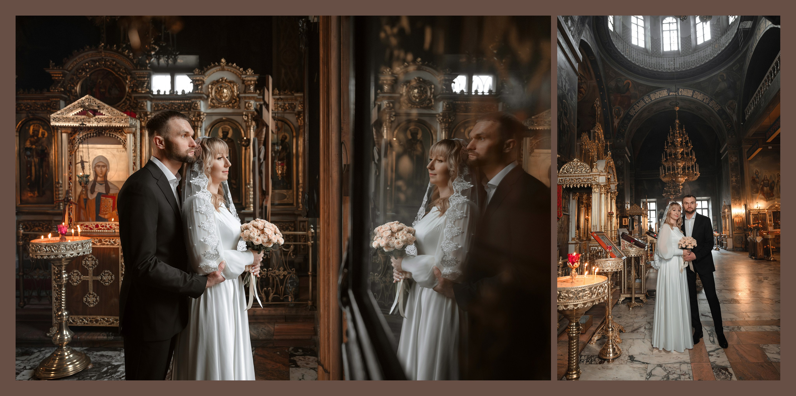 Венчание Дениса и Натальи. Фото- и видеосъёмка крещения и венчания. Фотограф на крещение Москва