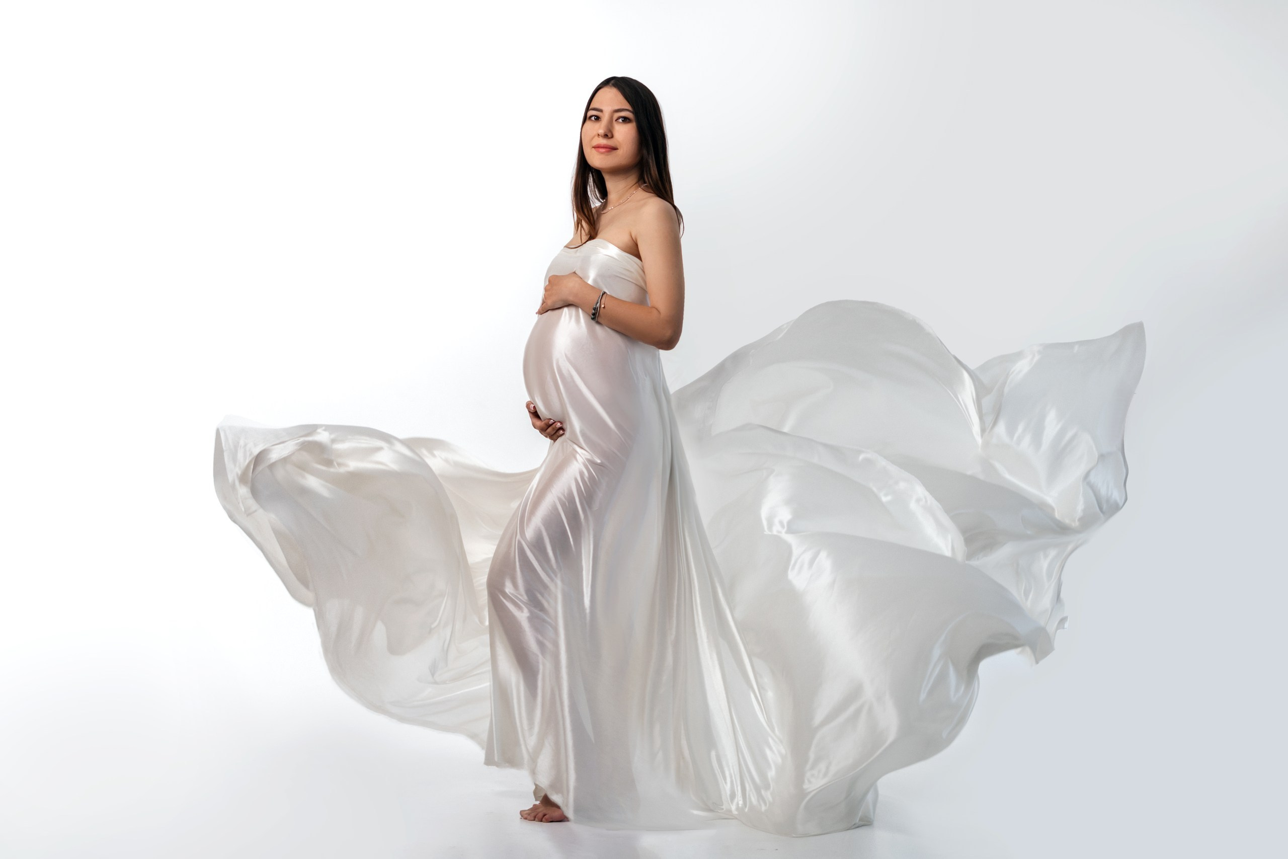 Беременность. Съемка в студии. Мила Посвит Фотограф новорожденных в Тобольске