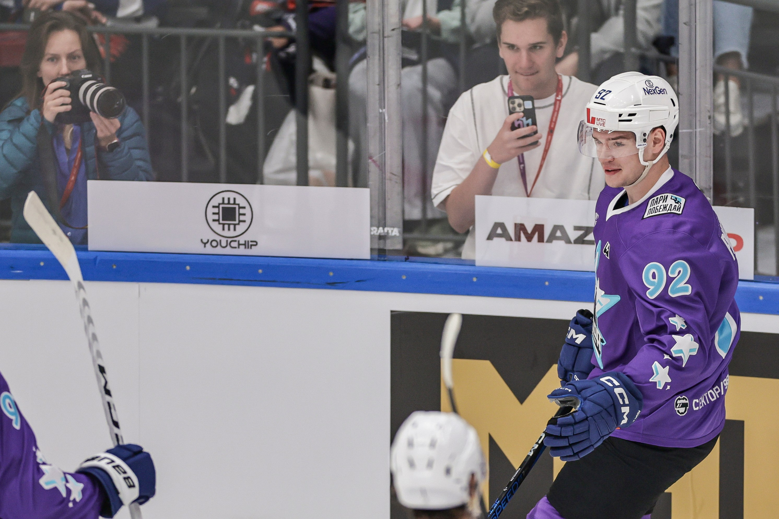 Матч года 2024: Игроки НХЛ против Игроков КХЛ. Спортивный репортажный фотограф Казань Нафис Сиразетдинов