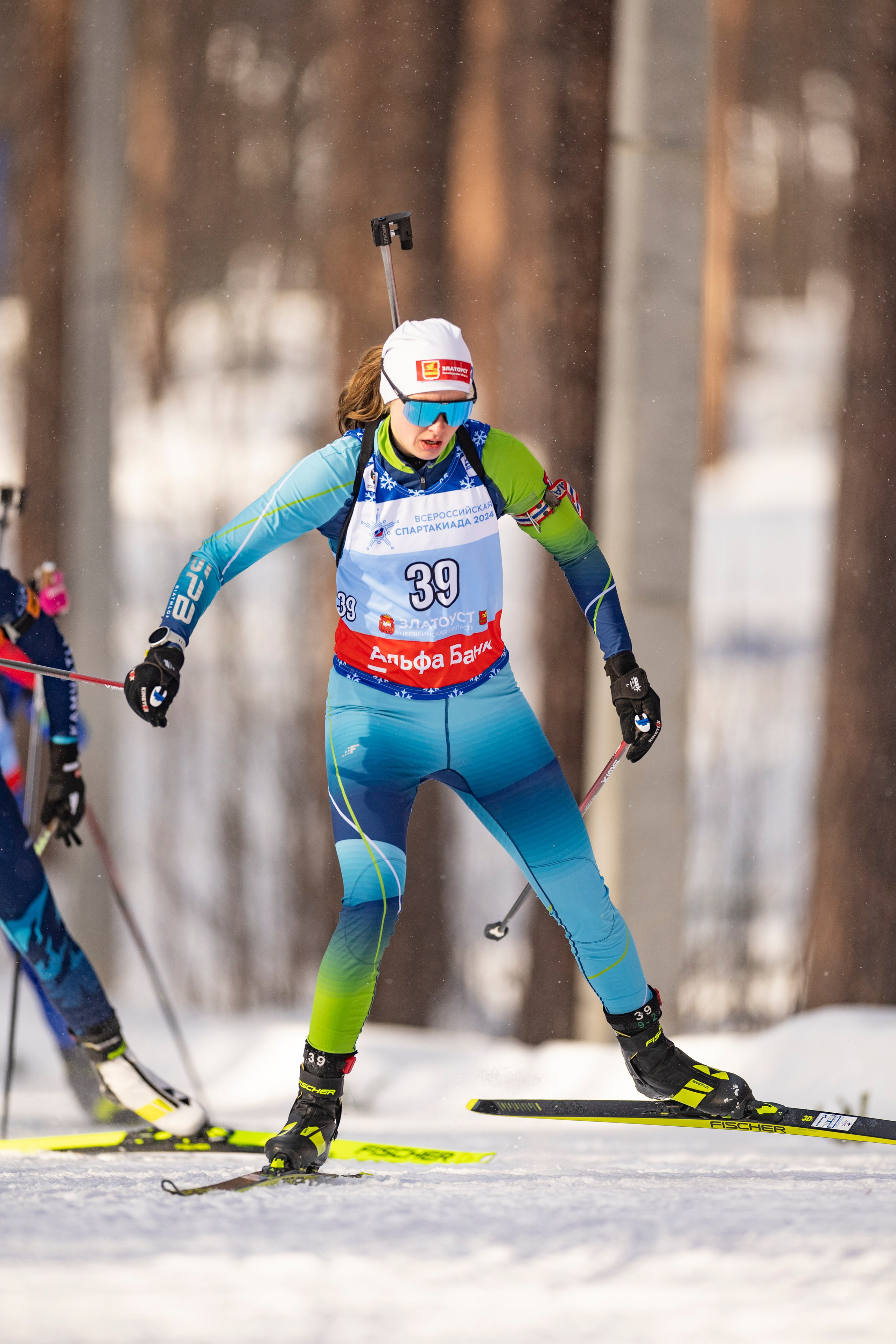 Всероссийская спартакиада. Гонка преследования женщины. Спортивный репортажный фотограф Казань Нафис Сиразетдинов