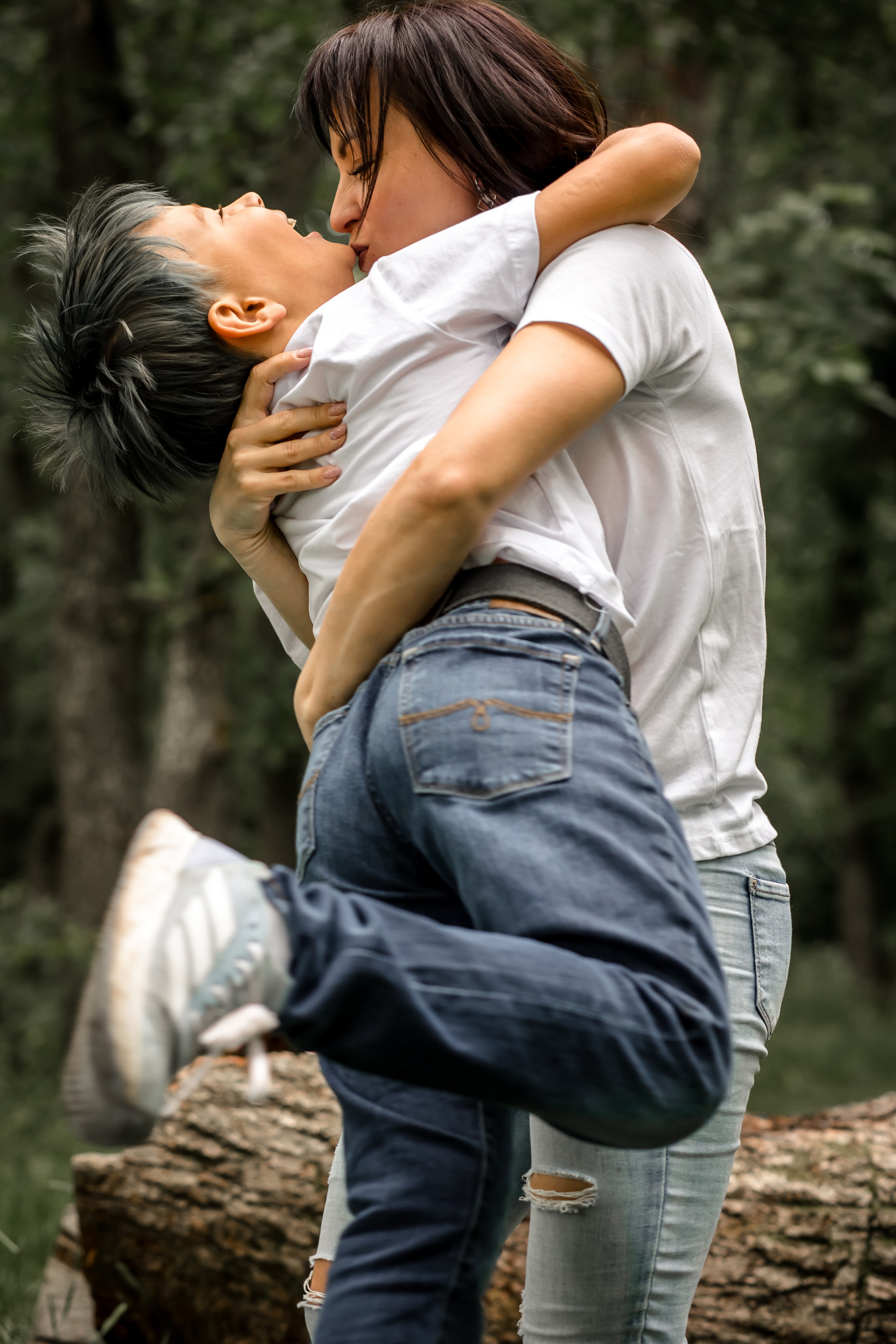 Катя с детками