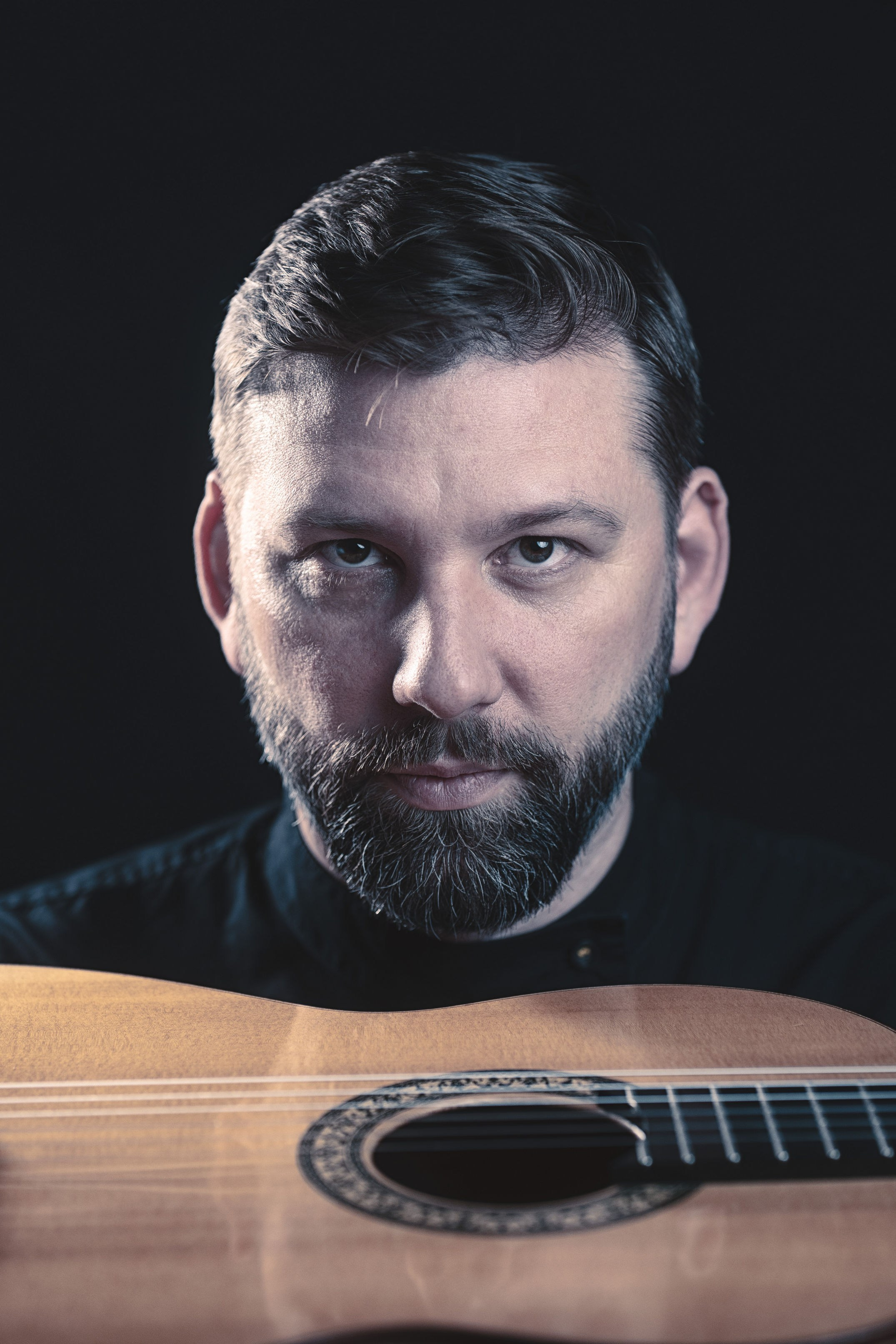 Фотосессия мужской портрет (гитара). Яростный фотолюбитель Vervie Vitoe