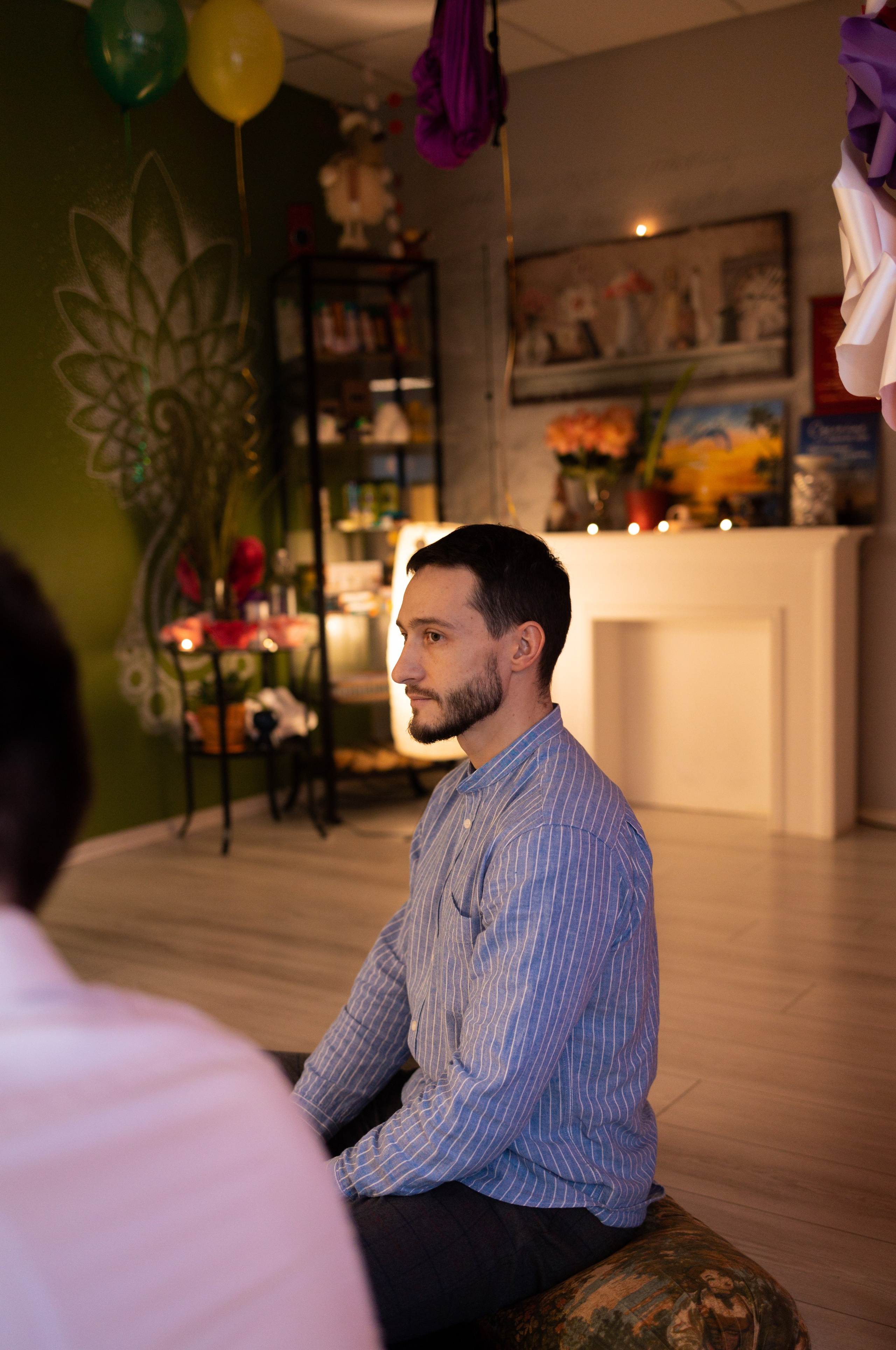 Мастер-класс в йога студии. Портретный фотограф в Санкт-Петербурге