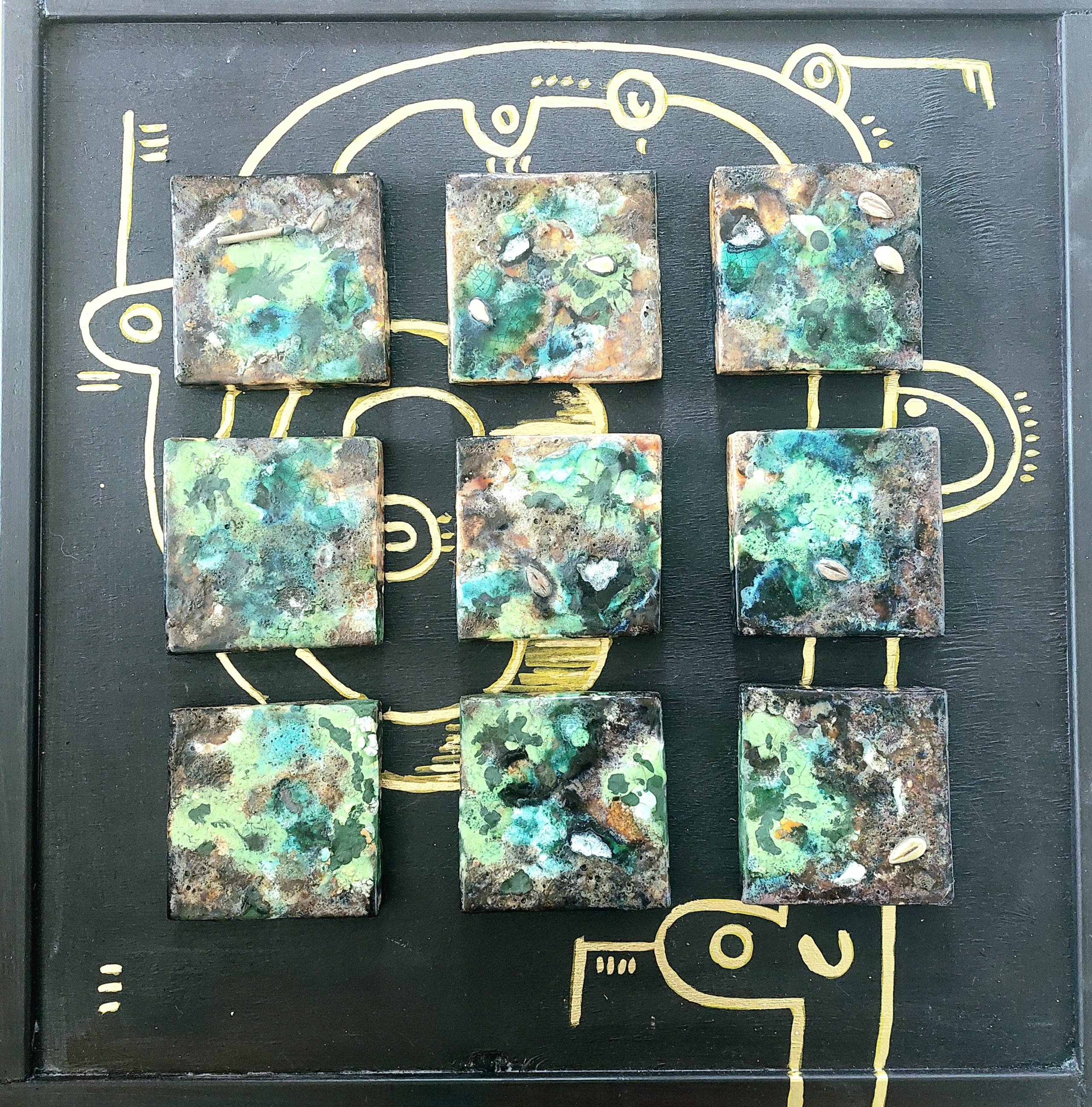 После зимы — панно. Керамика с историей. Елена Рогалёва