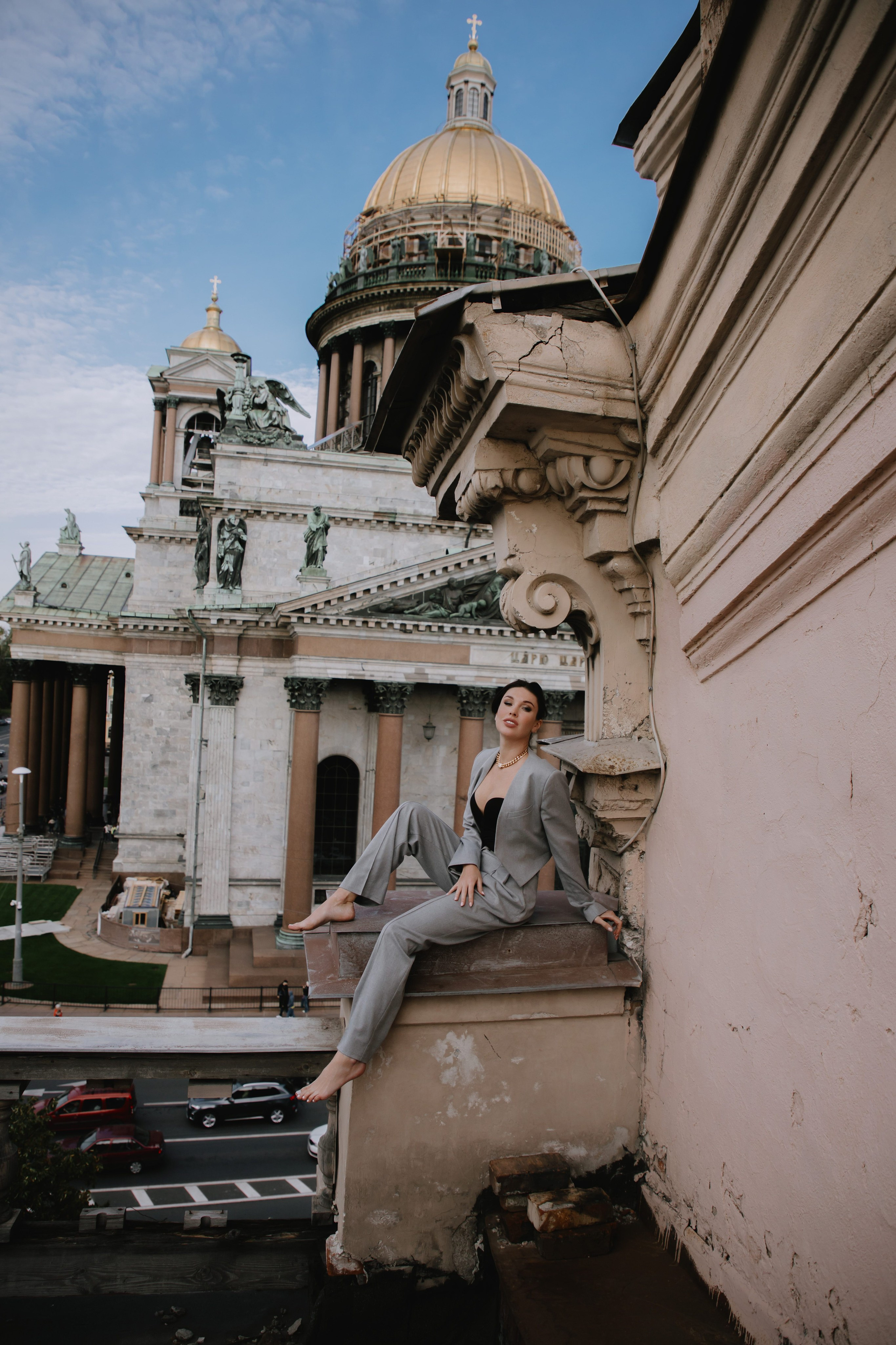 Вероника (съемка на крыше). Фотограф в Москве и Санкт-Петербурге Дарина