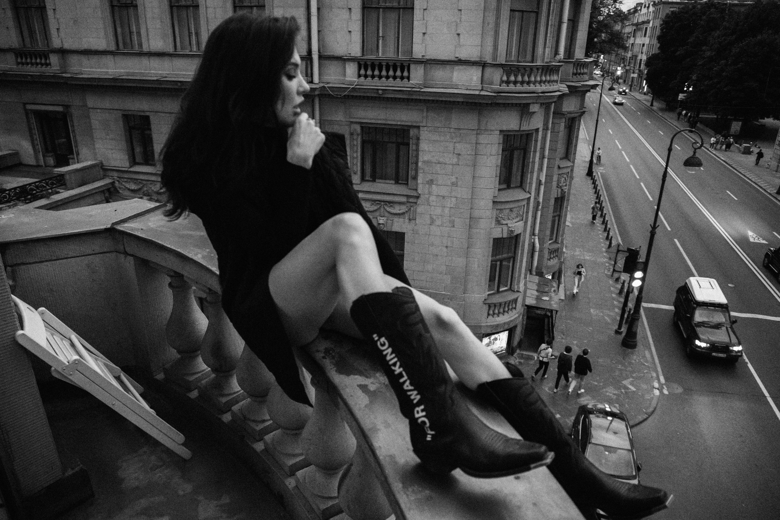 Вероника (съемка на балконе). Фотограф в Москве и Санкт-Петербурге Дарина