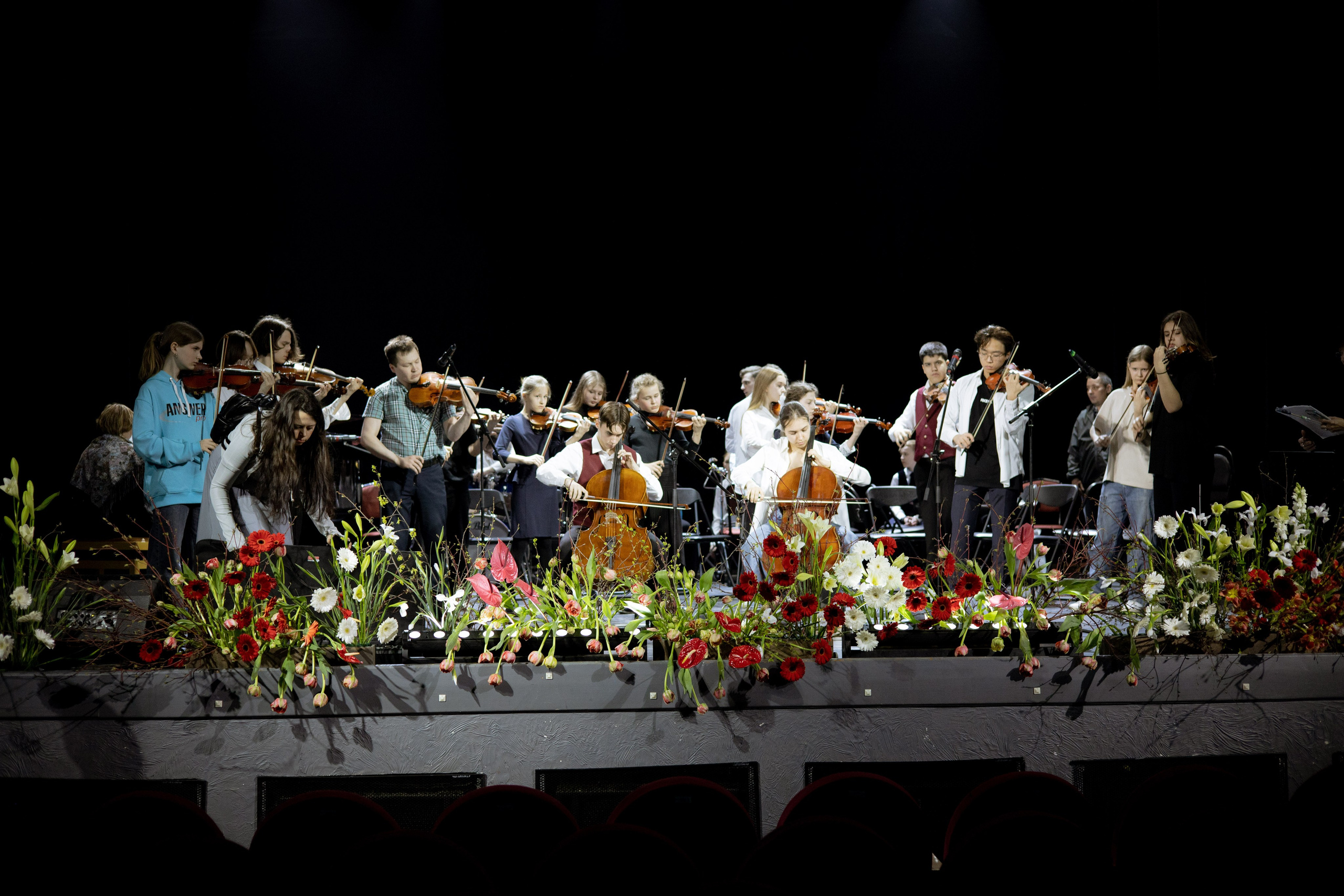 Оформление Отчетного концерта Музыкальной школы Глазунова. Оформление свадеб, декор свадеб Вера Маркова, Москва