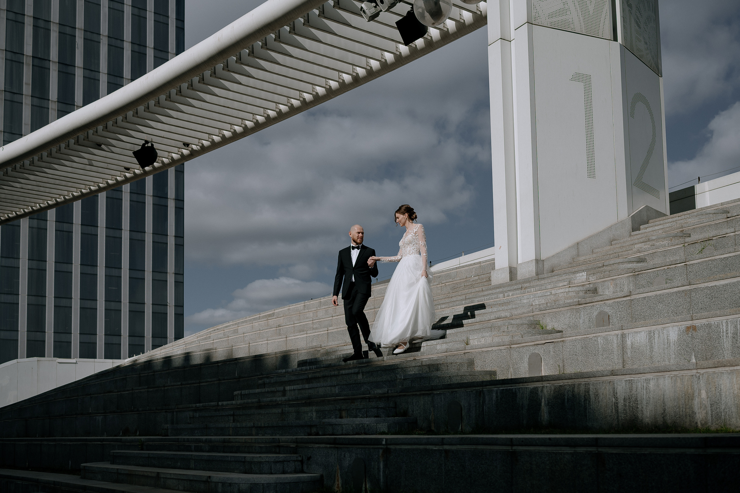 Свадебная фотосессия Москва сити. Свадебный фотограф Москва — Сергей и Татьяна