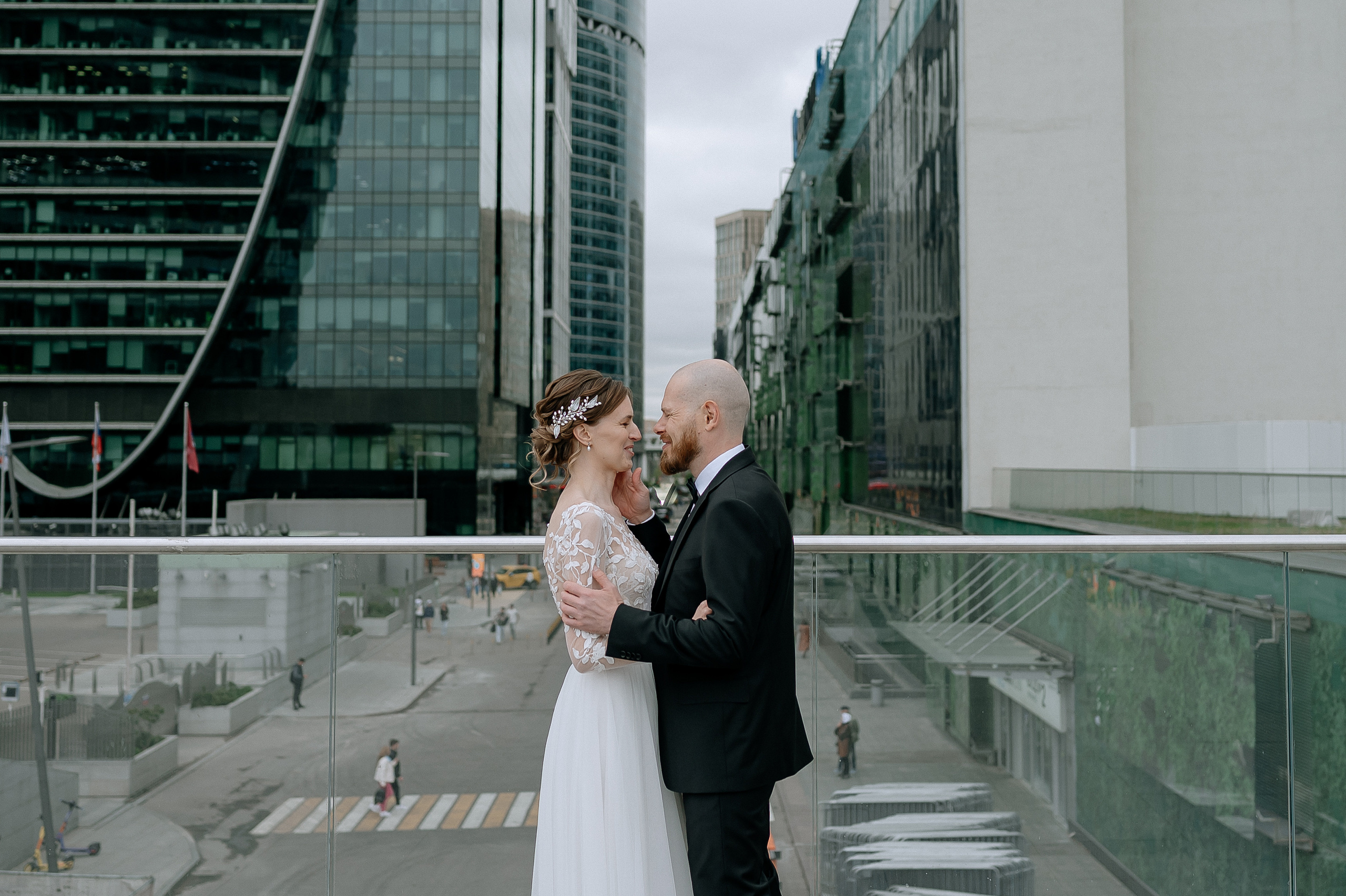 Свадебная фотосессия Москва сити. Свадебный фотограф Москва — Сергей и Татьяна