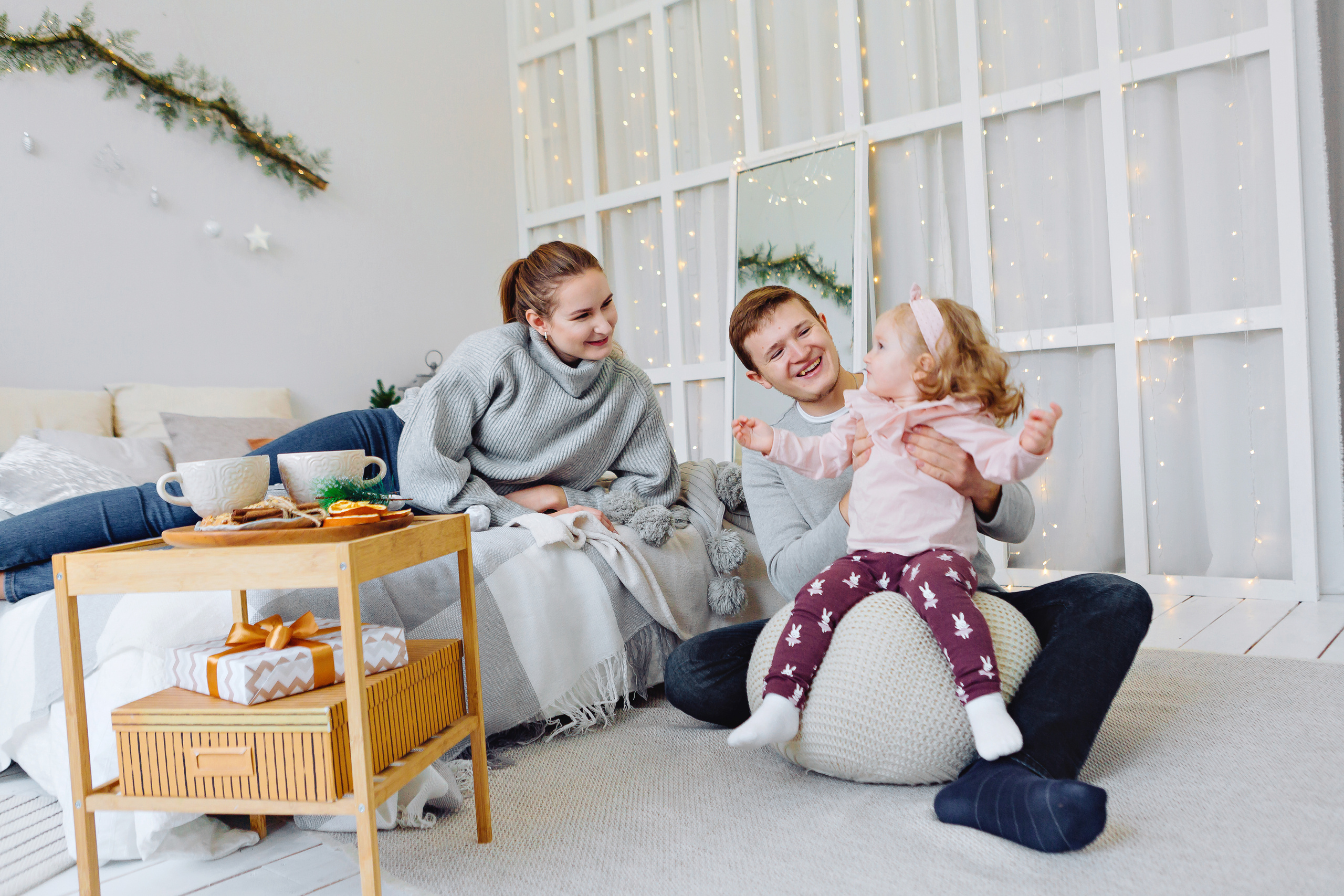 Семейная фотосессия на новый год. Фотограф Виктория Темирова Екатеринбург