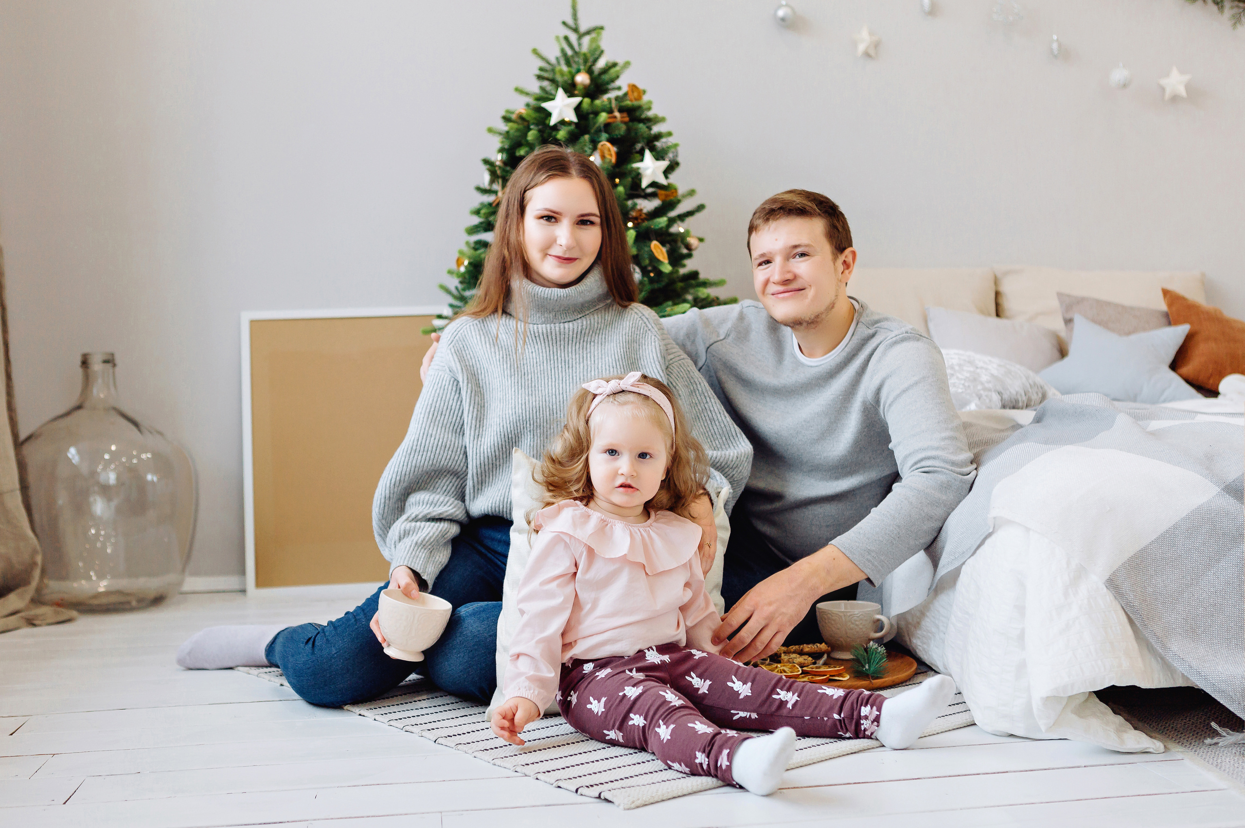 Семейная фотосессия на новый год. Фотограф Виктория Темирова Екатеринбург