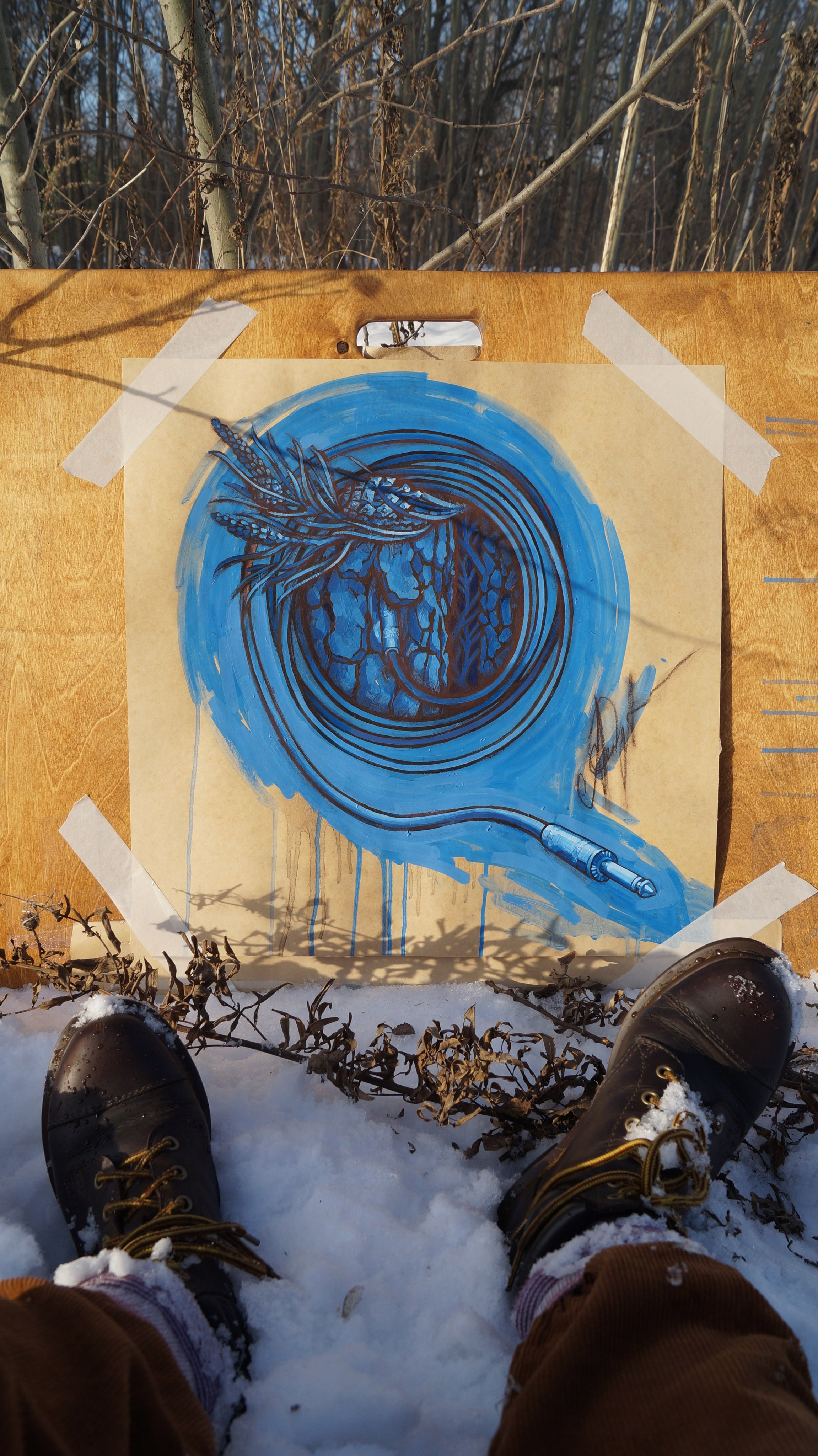 В лесу. Саша Гдетотам