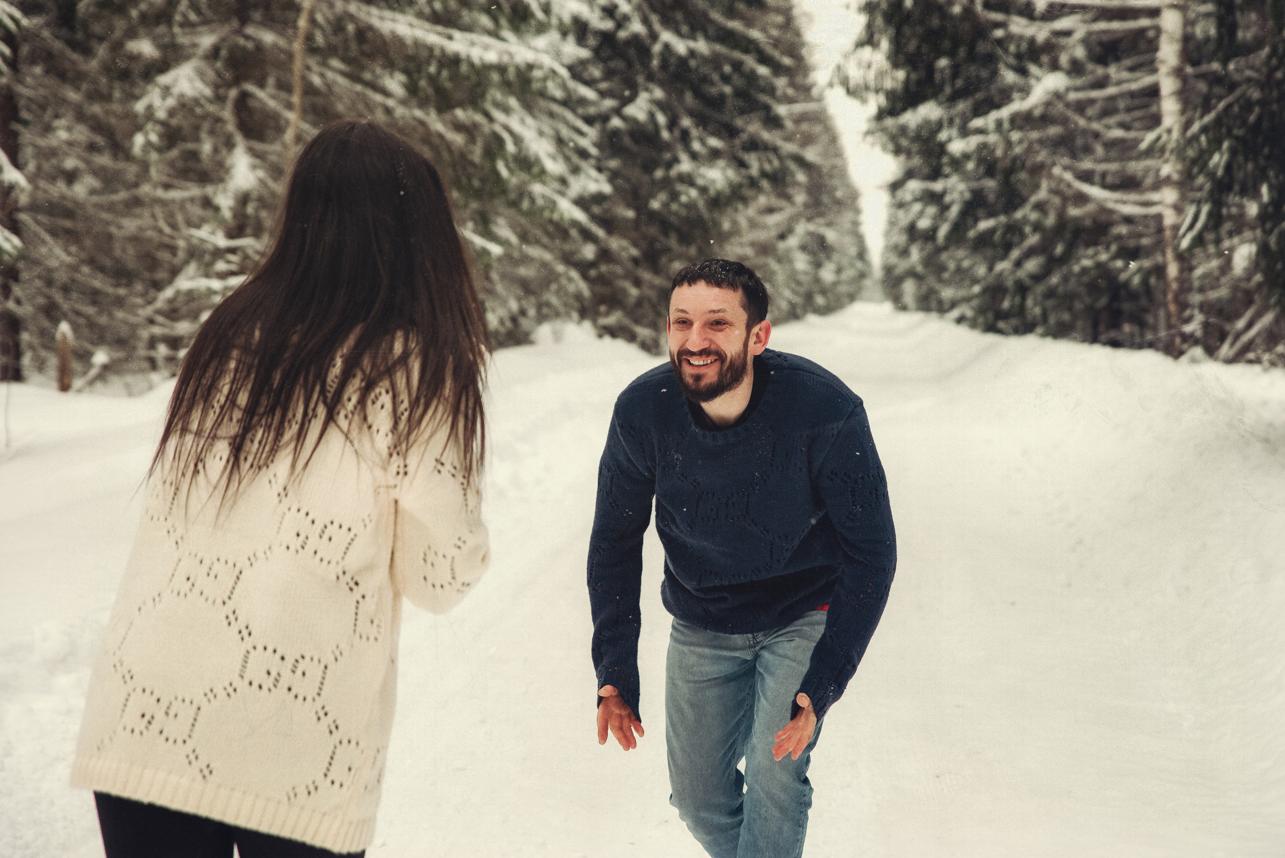 В зимнем лесу. Фотограф Крещение Венчание Москва