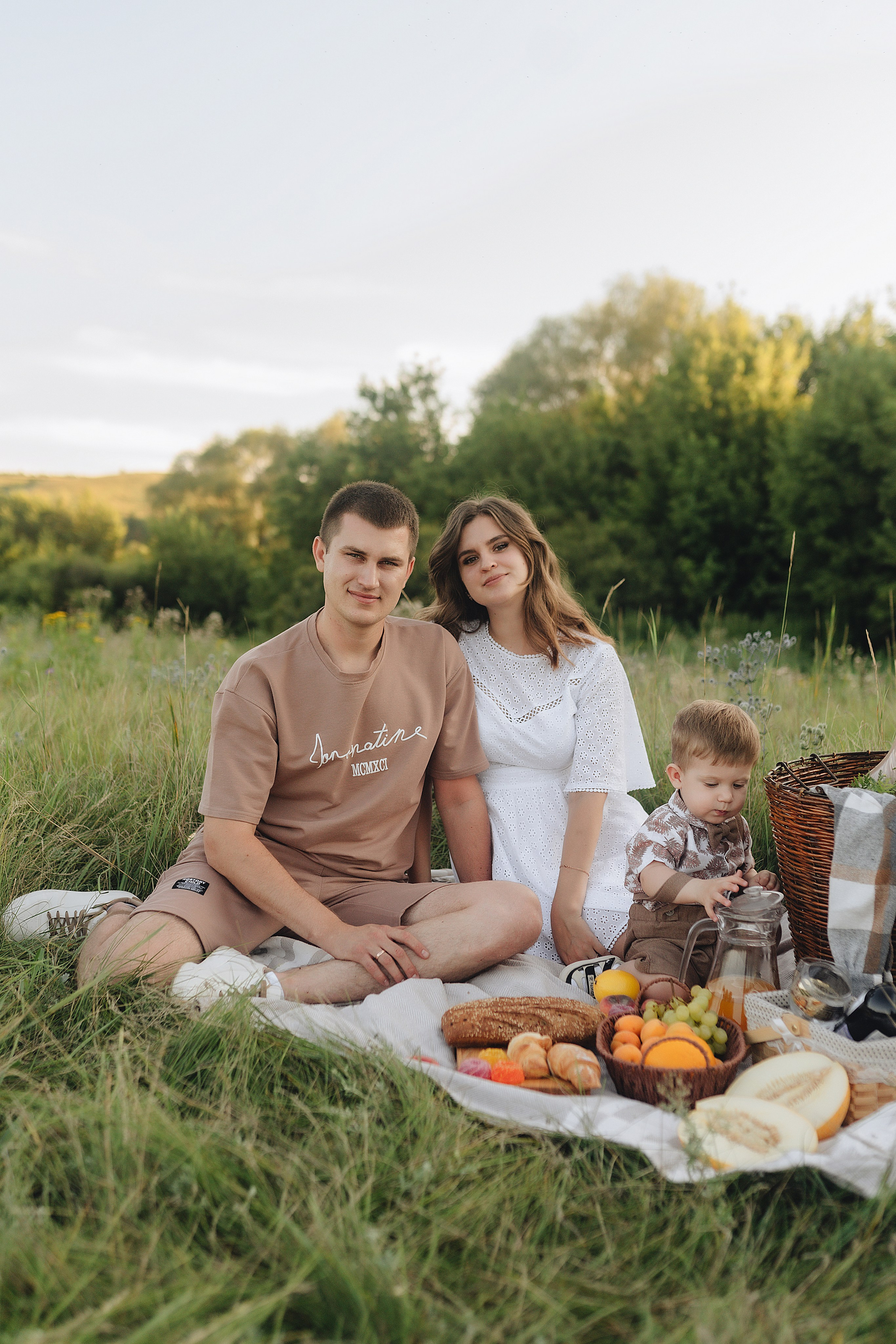 Светлана, Сергей и Женя | Семейная съемка на закате. Фотограф Карина Шмулёва. Воронеж и область