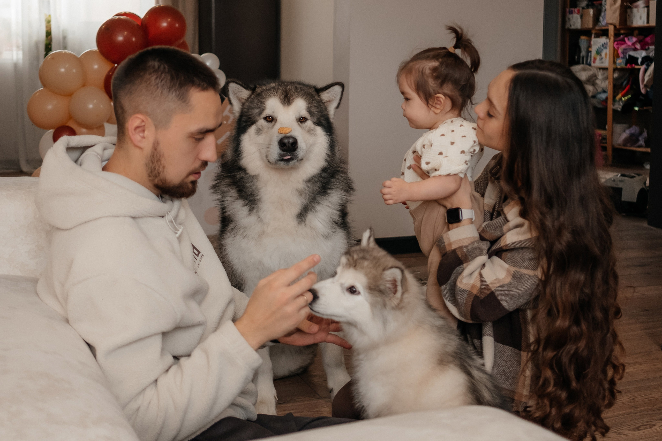 Катя, Саша и Еся | домашняя съемка. Фотограф в Новосибирске Диана Ильиных