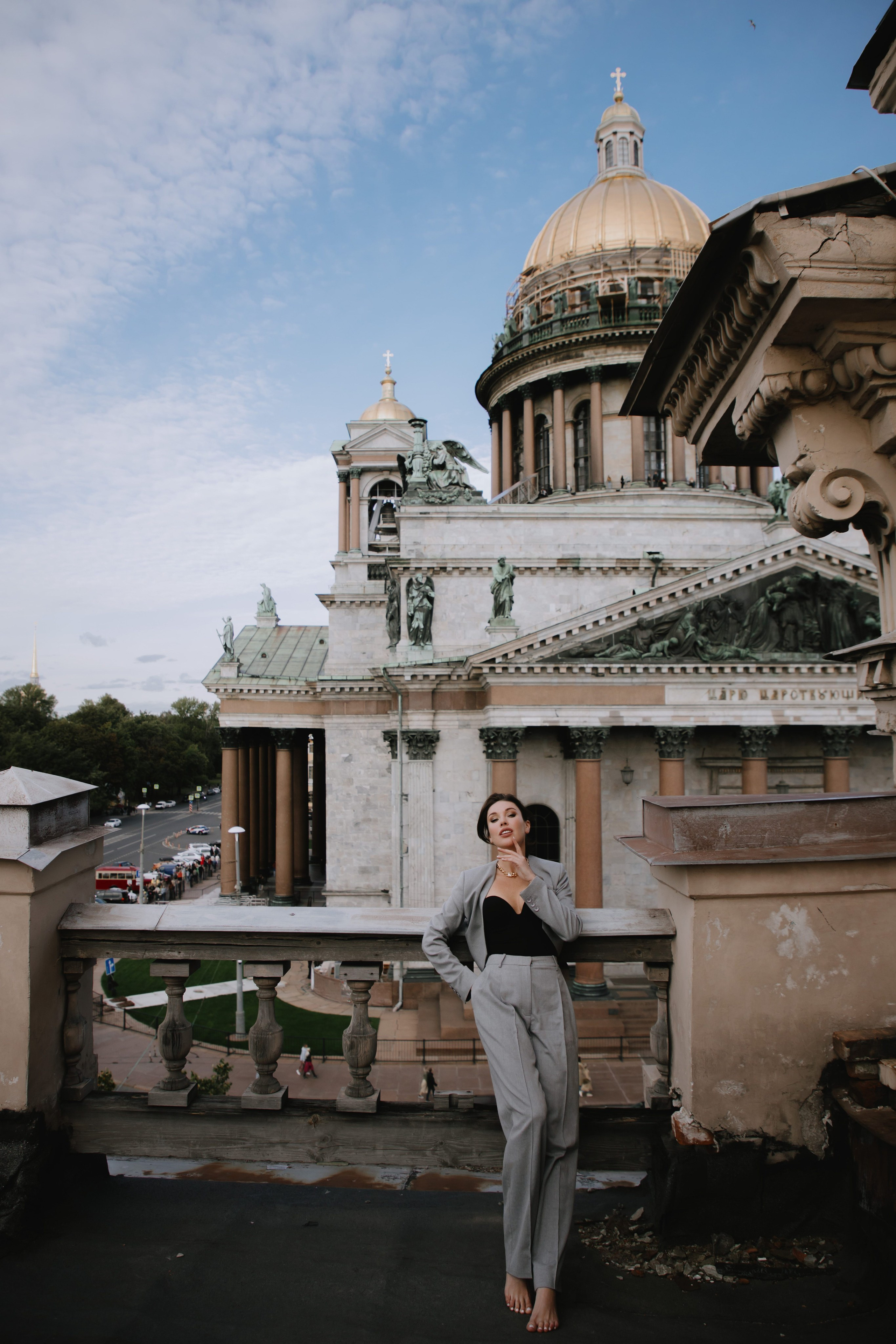 Вероника (съемка на крыше). Фотограф в Москве и Санкт-Петербурге Дарина