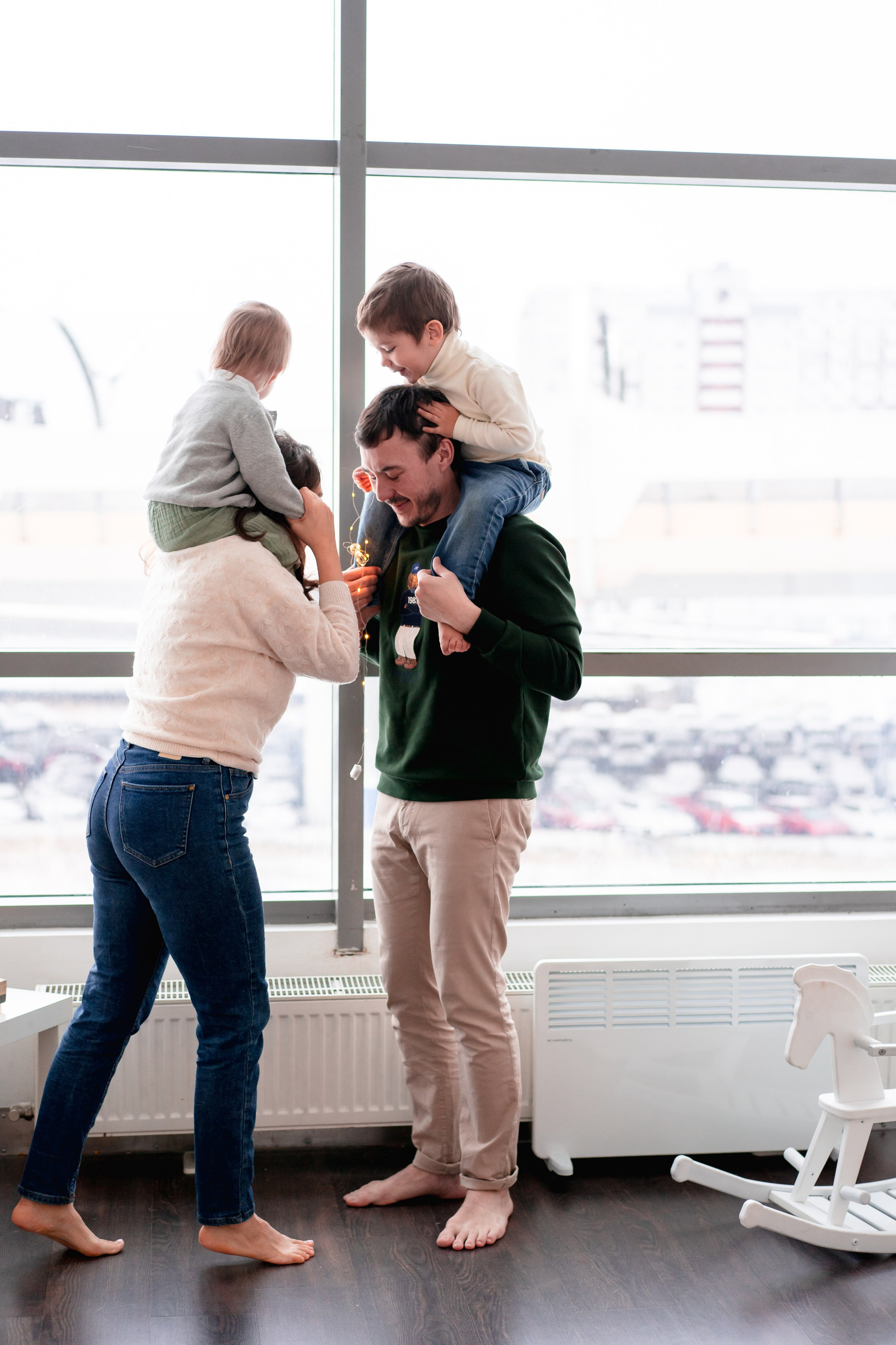 Новогодняя семейная фотосессия. Детская, семейная фотостудия в Санкт-Петербурге