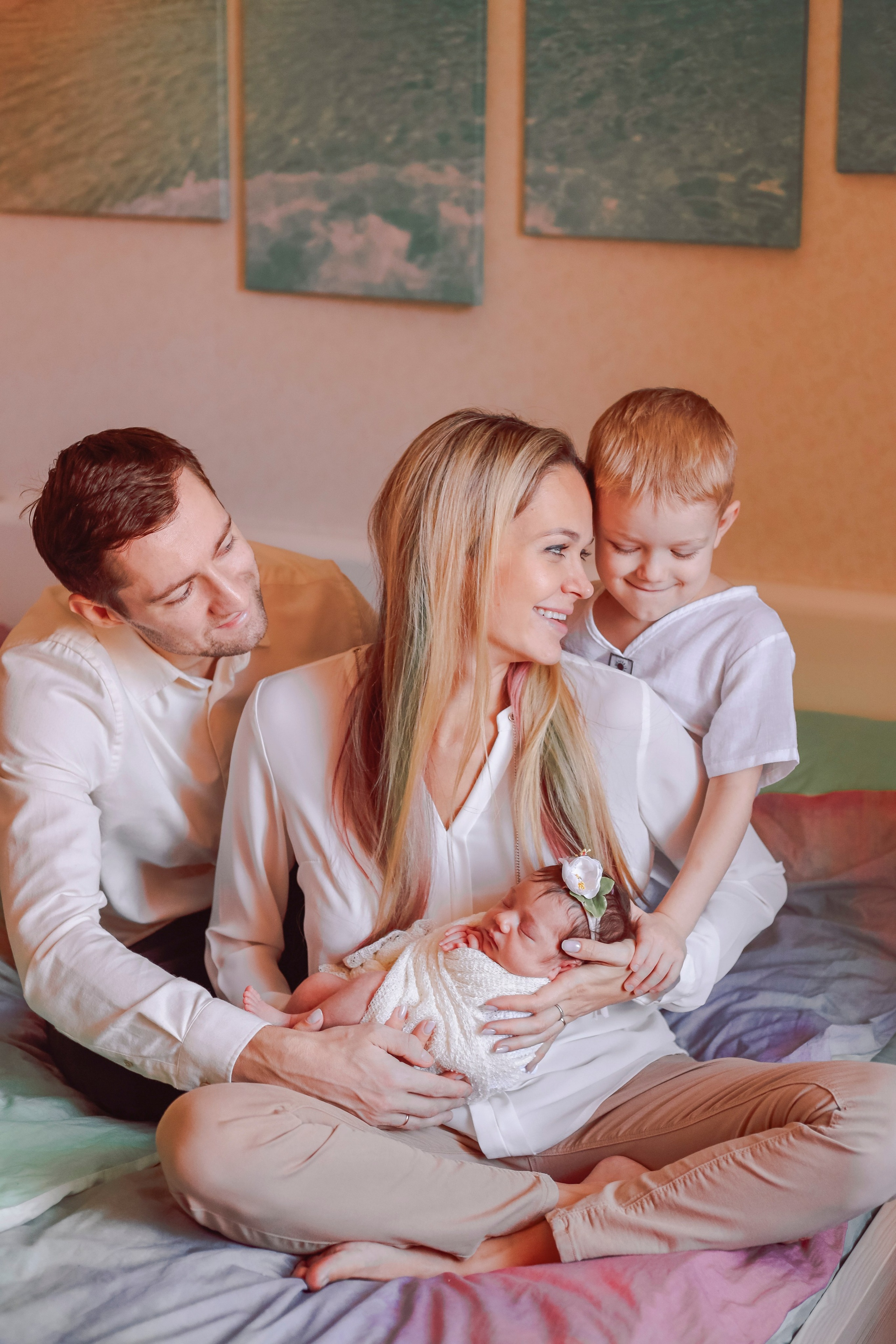 Семья Алины. Семейный фотограф и фотограф новорожденных в Санкт-Петербурге Алина Фе