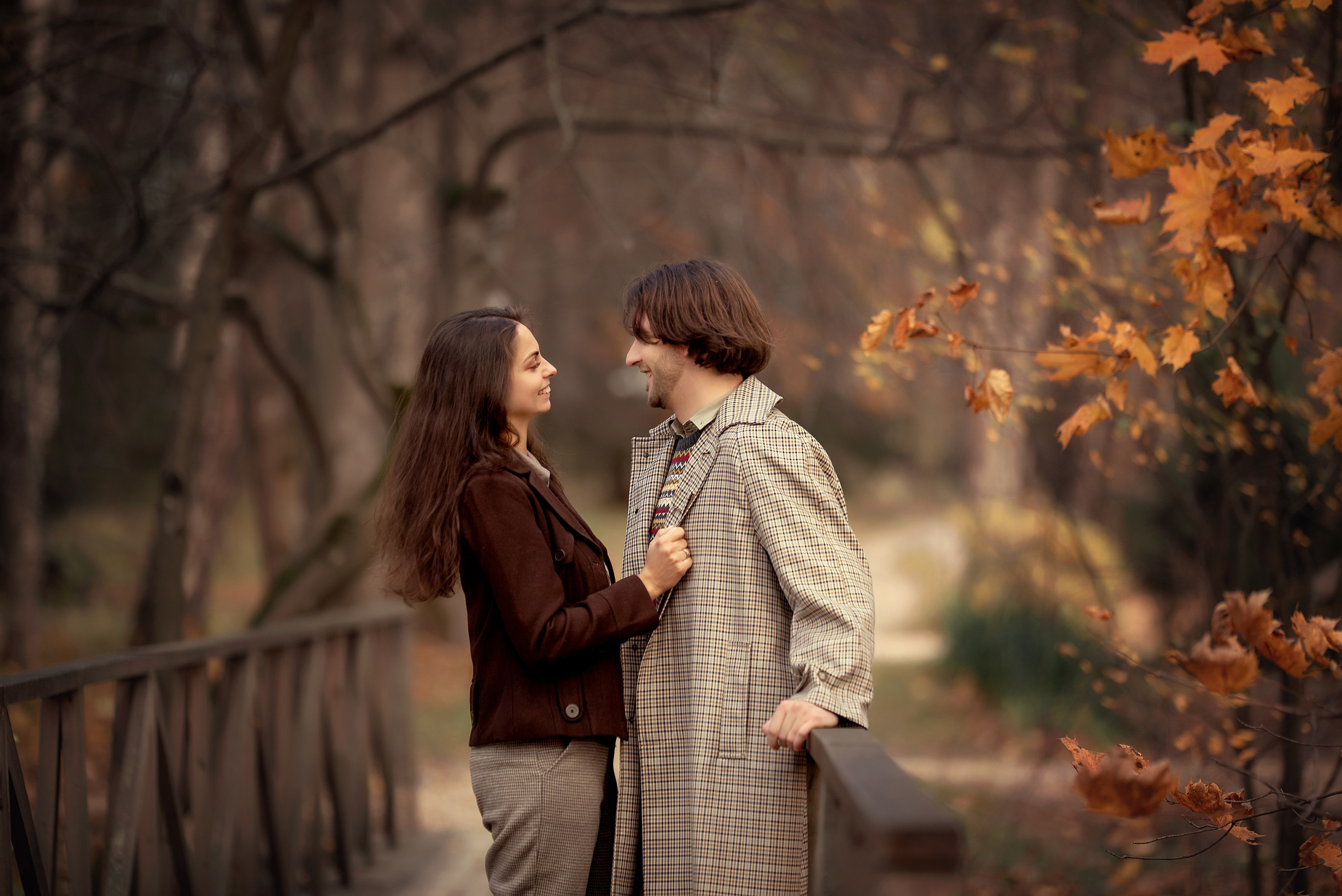 Стильная осенняя съемка пары в исторической усадьбе. Tatyana Nadezhdina Family photographer