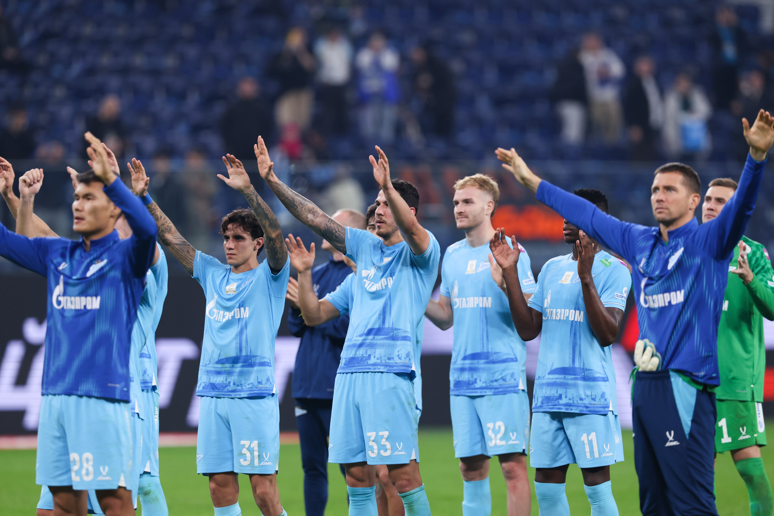 ФК «Зенит — ФК «Динамо» Москва 05.11.2025. Спортивный и репортажный фотограф Антон Тереханов