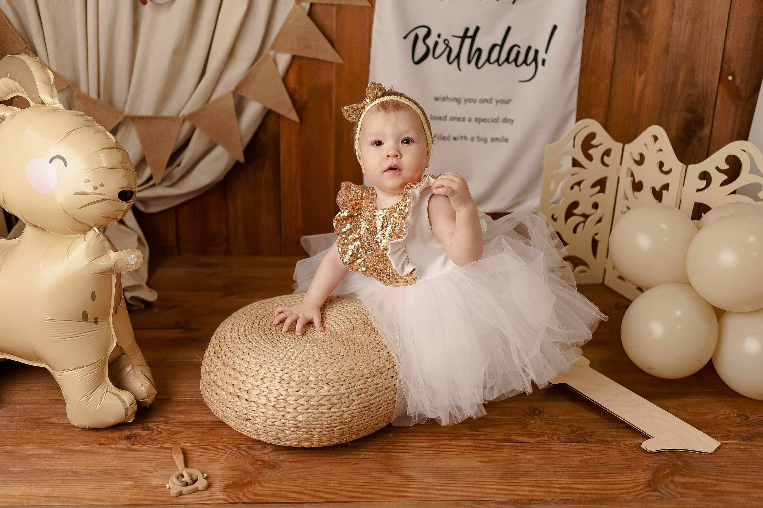 Шары к тарифу «годик эксклюзив». Фотограф новорожденных в г. Павлово Беспалова Екатерина