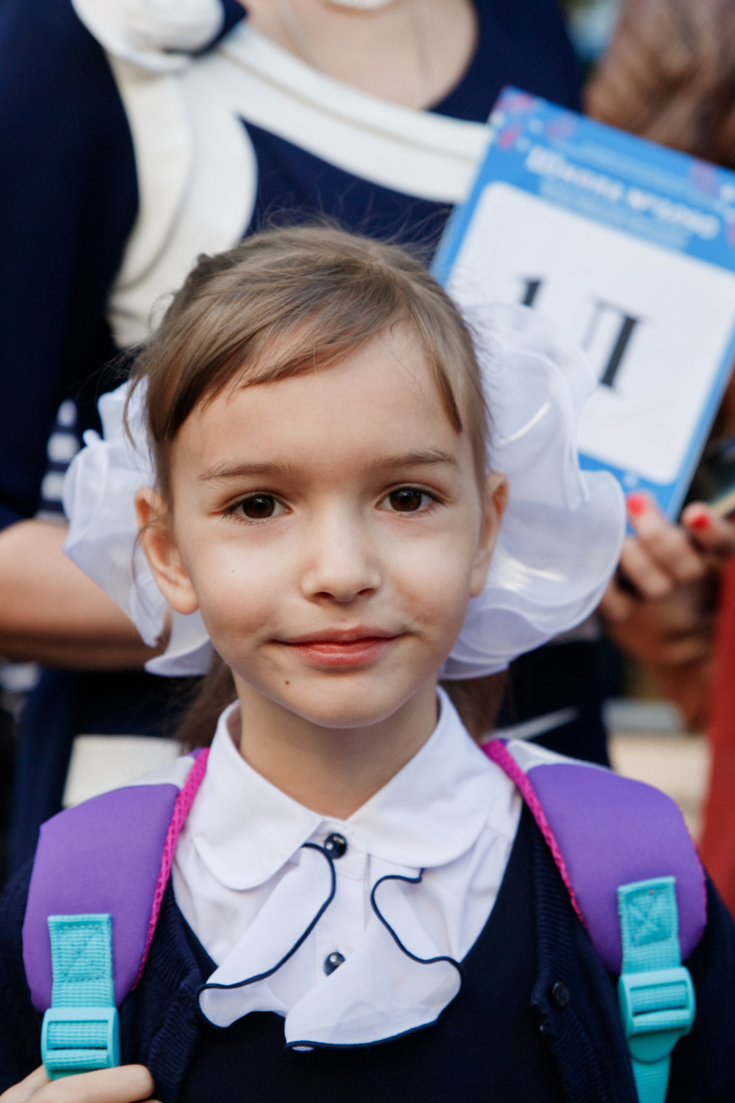 Репортажная съемка первого сентября для первоклассников. Семейный и школьный фотограф в Москве Анна Ткач