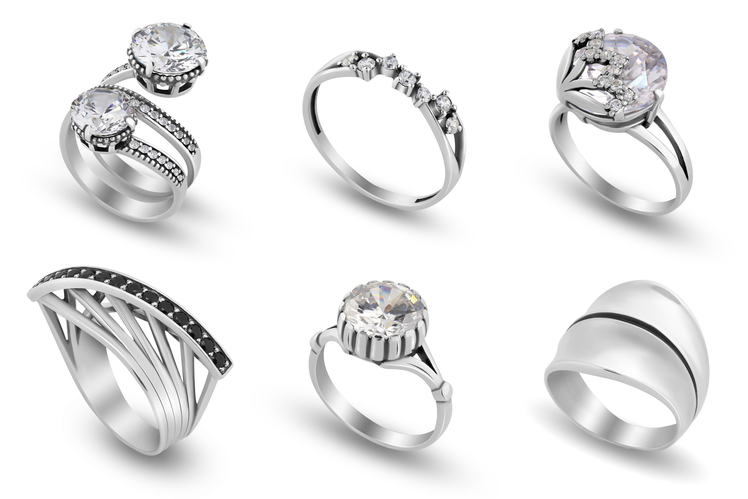 Серебрянные кольца для компании «Серебрянный каприз». Фотограф Сергей Феденко