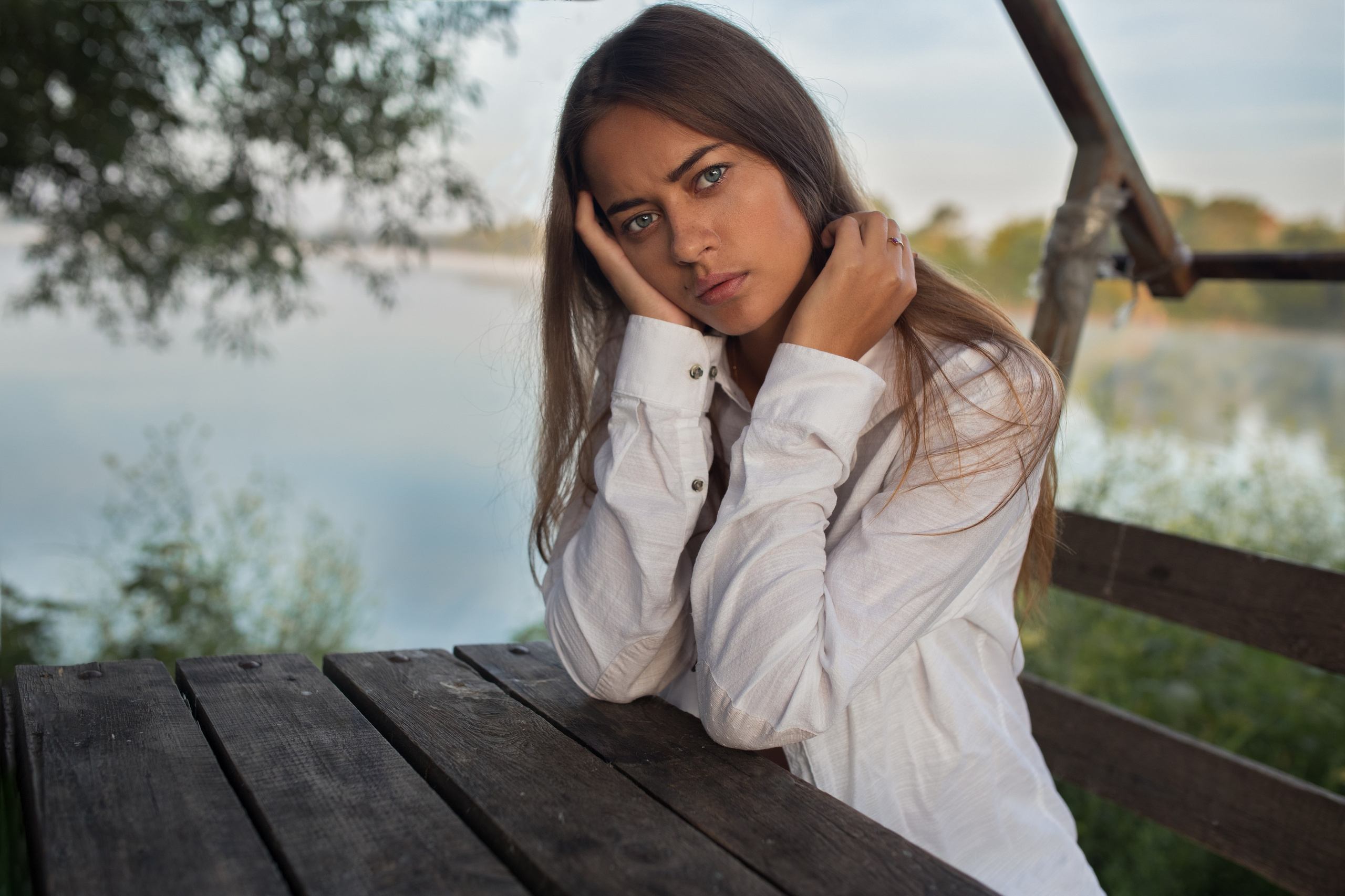 Фотосет с Ольгой на берегу озера для «себя»