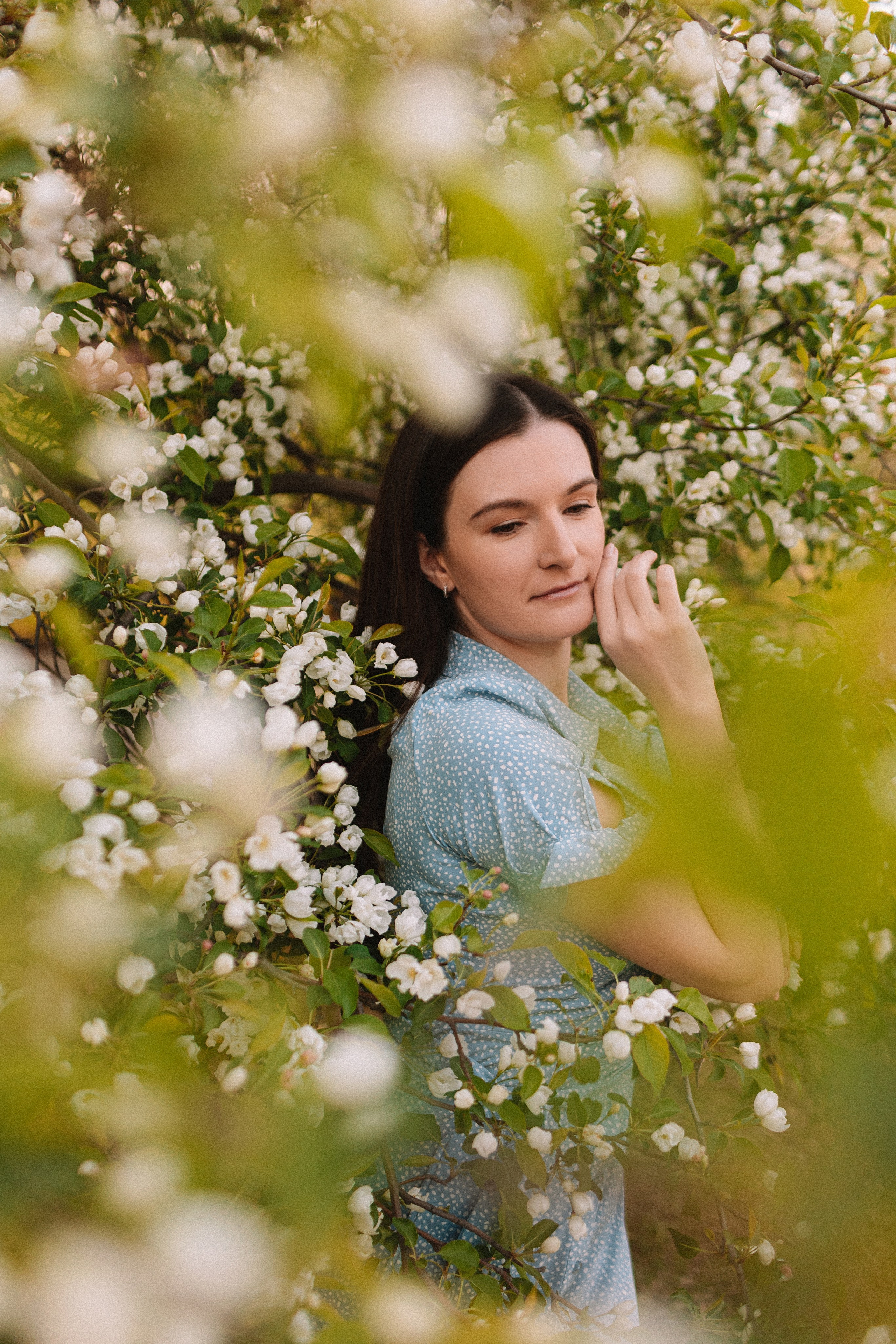 Яблони. Семейный фотограф Тюмень, фотограф на роды Салмина Мария