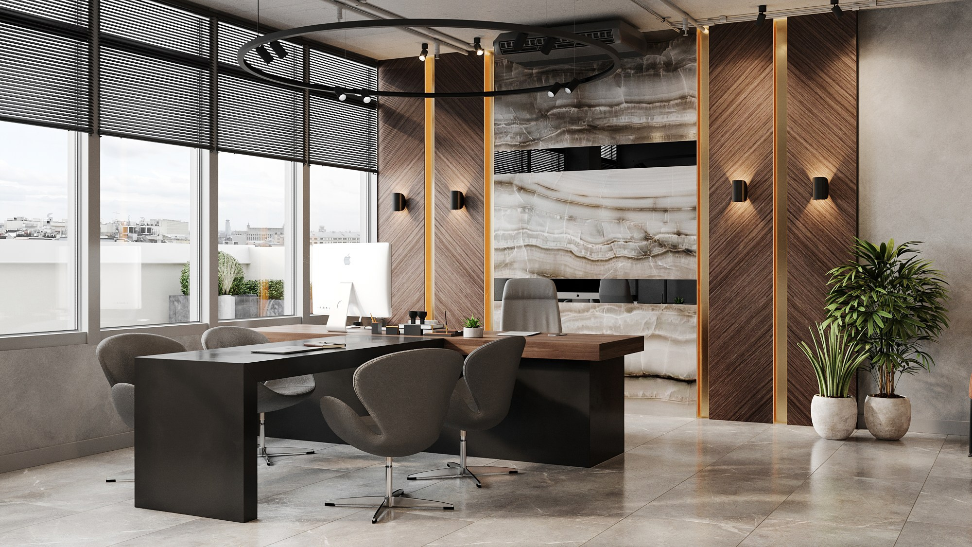 Office 145 sq m. Профессиональный дизайнер интерьера