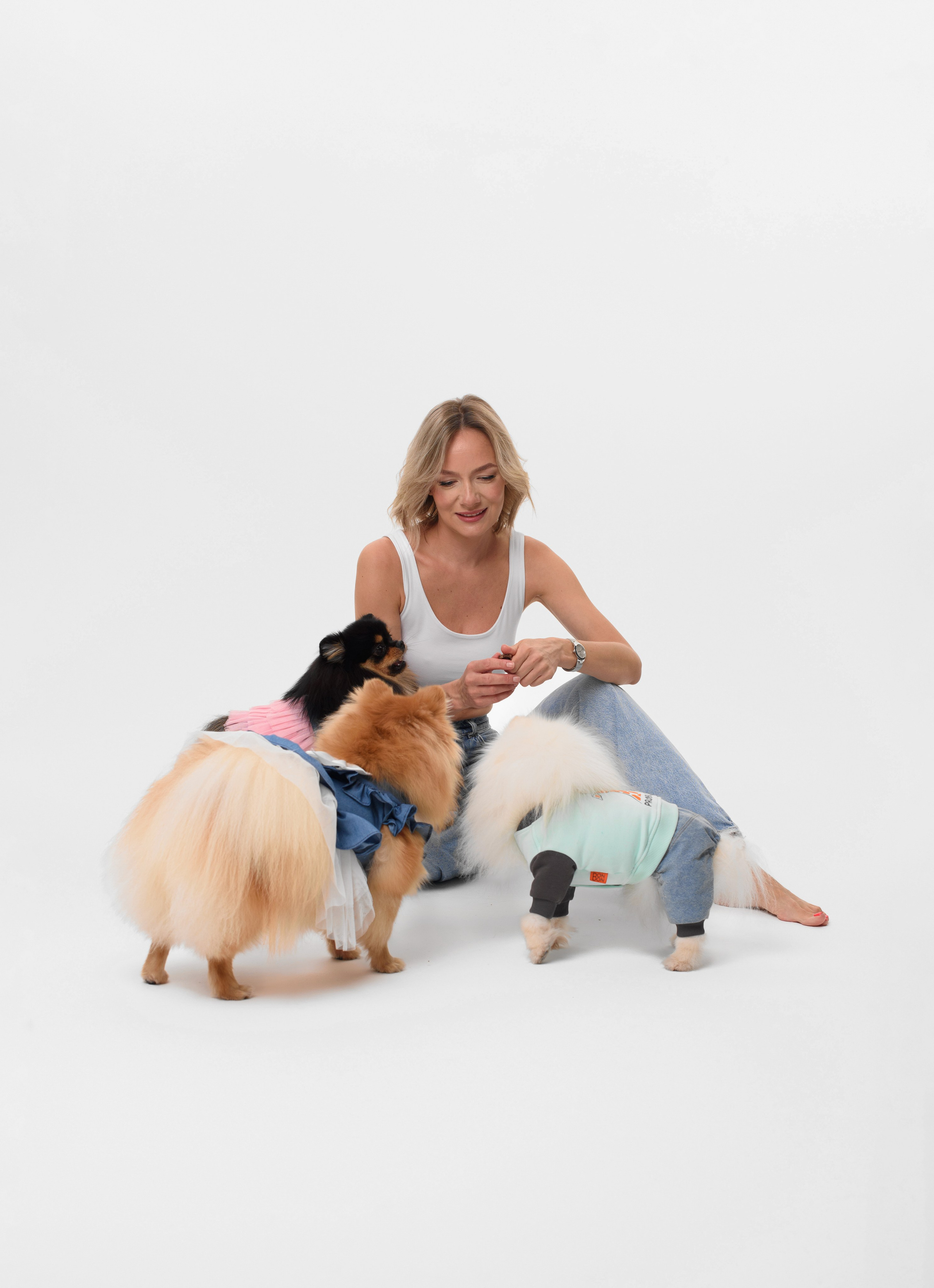 Натали и шпицы @natali_157_ilicheva. Фотограф Москва Юлия Джепко