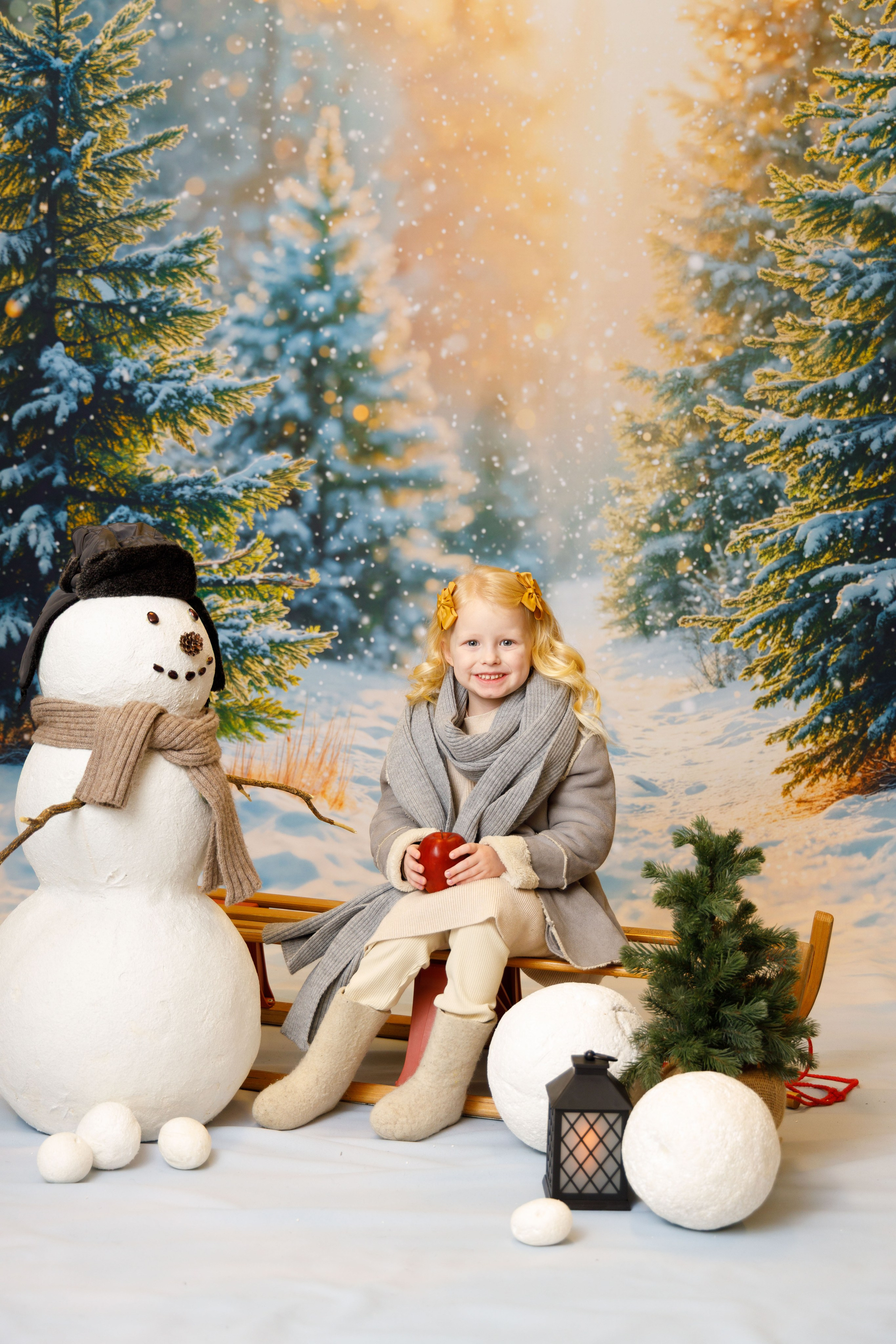 Зимний лес. Детская фотостудия Москва