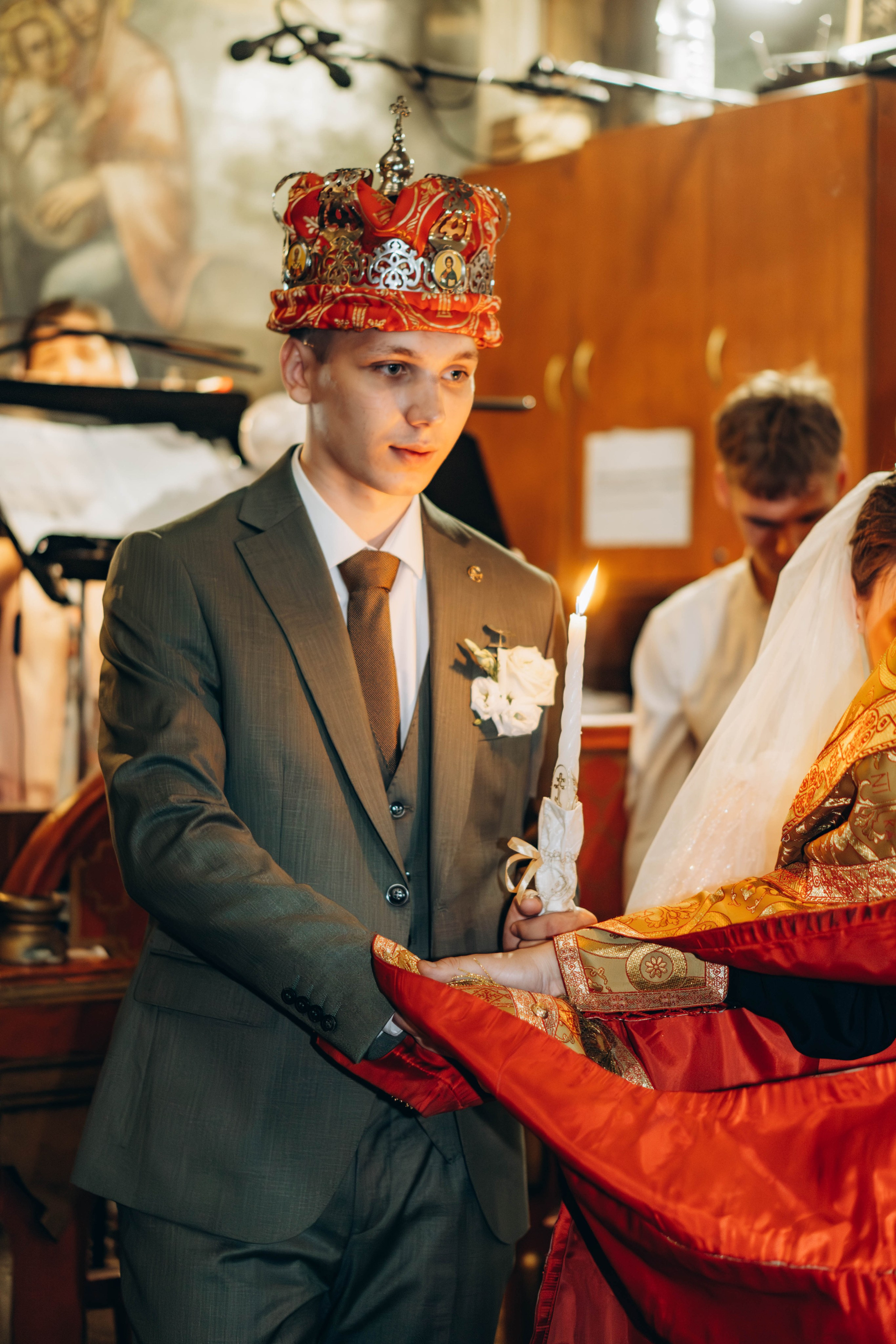 Венчание Поликарпа и Антонины Церковь Рождества Христова. Фотограф Москва Валерия Веденина