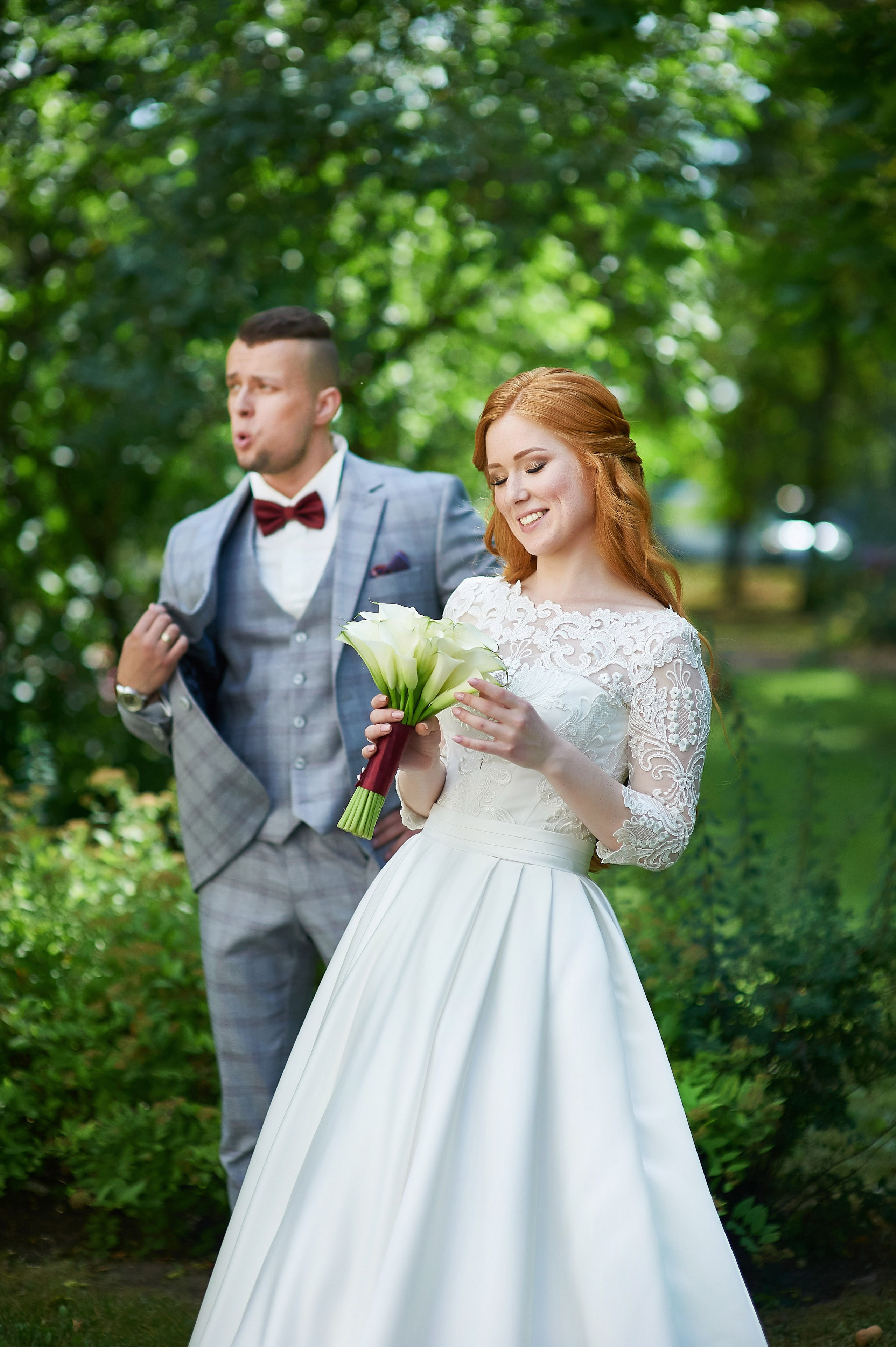 Красивейшая свадебная прогулка для проведения фотосессии своей свадьбы по Екатерининскому парку в Пушкине Наталии и Александра. Портретный, семейный и свадебный фотограф в Санкт-Петербурге и в Пушкине Ширяев Денис