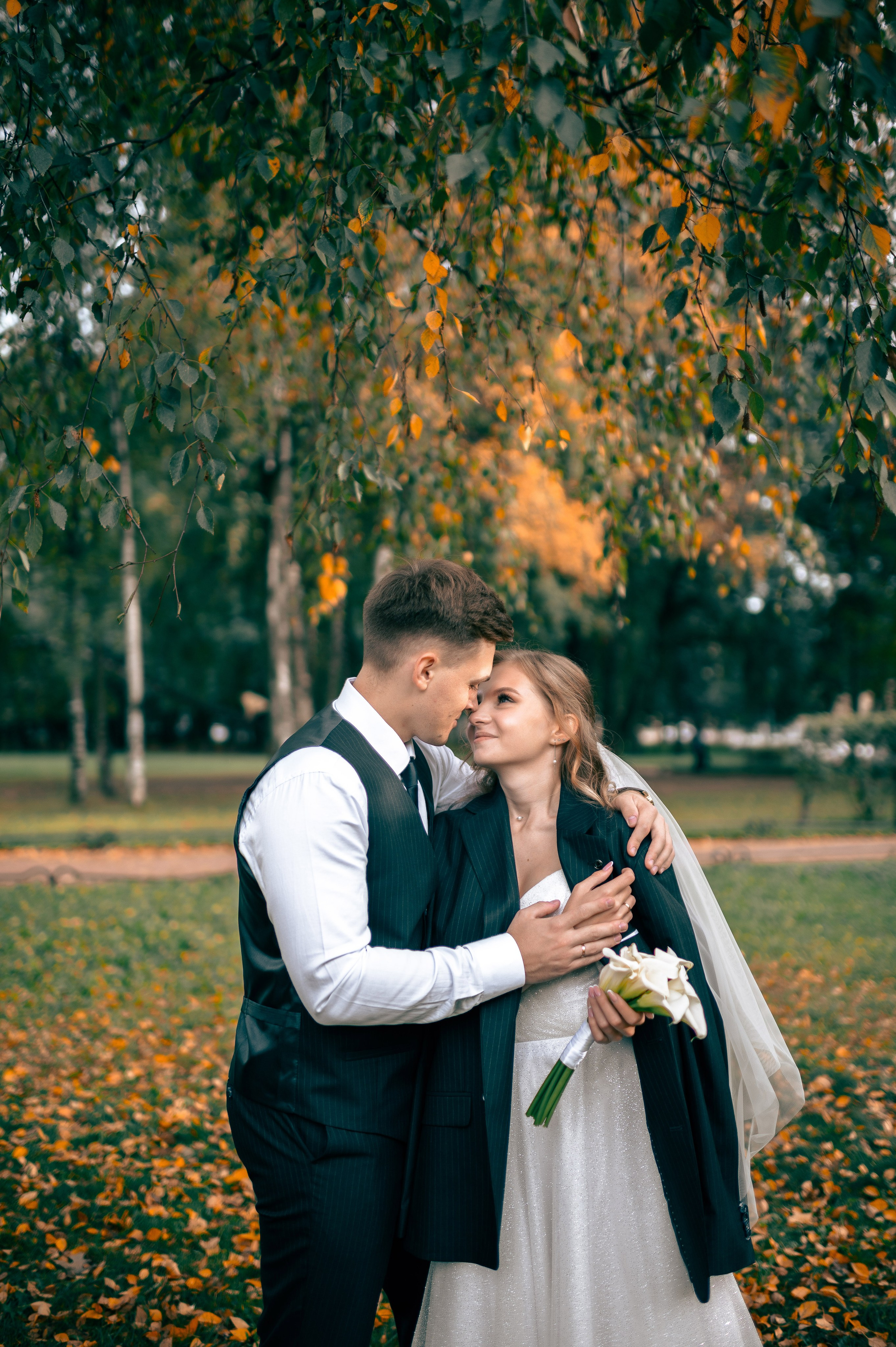 Анастасия и Михаил (Второй Дворец Бракосочетания на Фурштатской улице 52, фотосессия в Таврическом парке). Портретный, семейный и свадебный фотограф в Санкт-Петербурге и в Пушкине Ширяев Денис