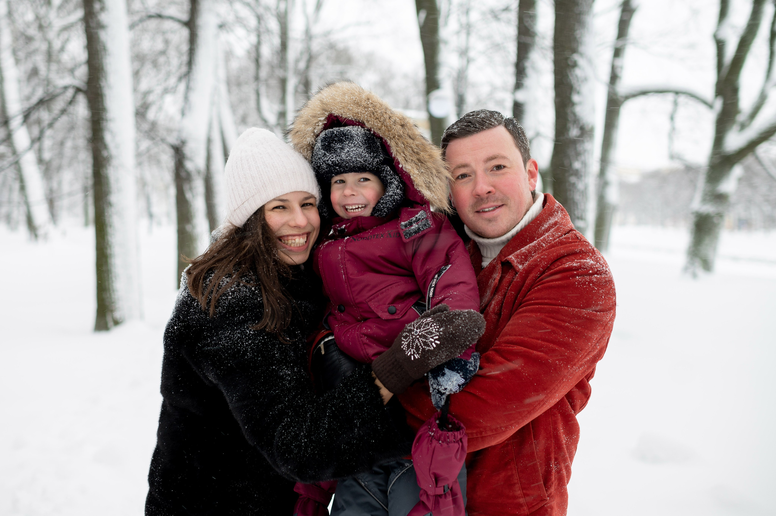 Зимняя прогулка Валерия, Андрей и Егор. Портретный, семейный и свадебный фотограф в Санкт-Петербурге и в Пушкине Ширяев Денис