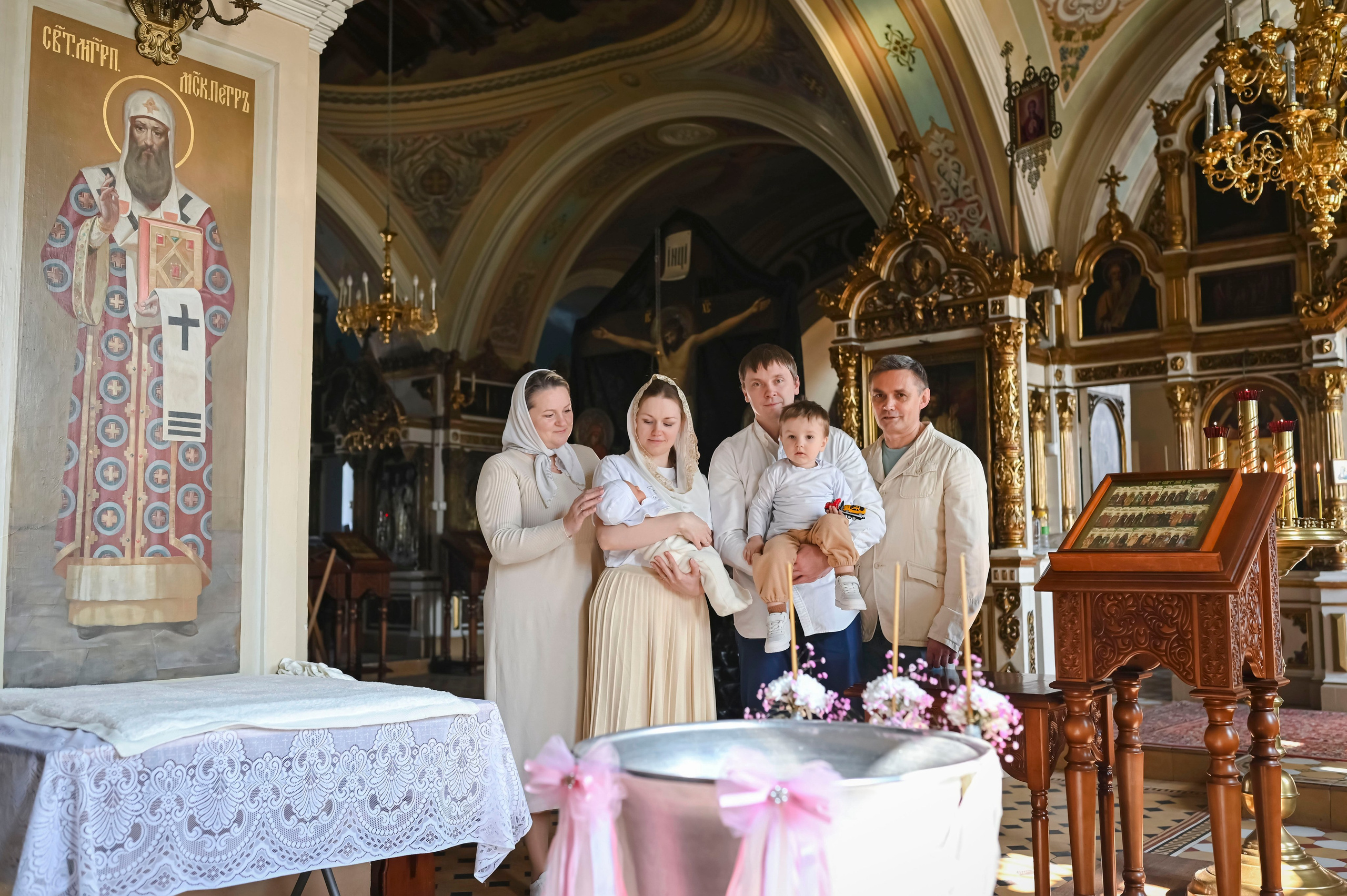 Крещение Эмилии. Семейный фотограф в г. Воскресенск Наталия Молева